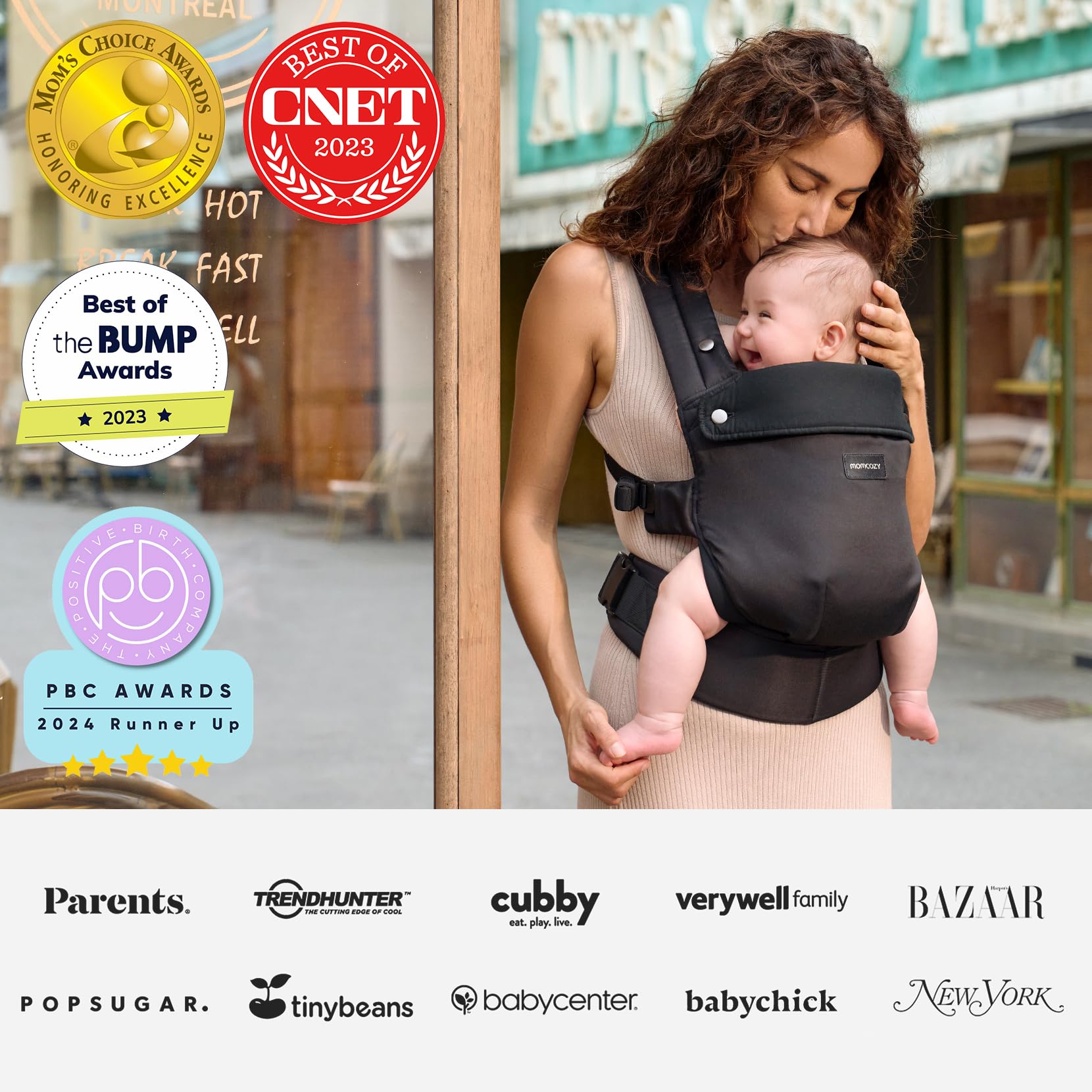 momcozy-baby-carrier-newborn-to-toddler-3-in-1-ergonomic-with-lumbar-support-lin image 7