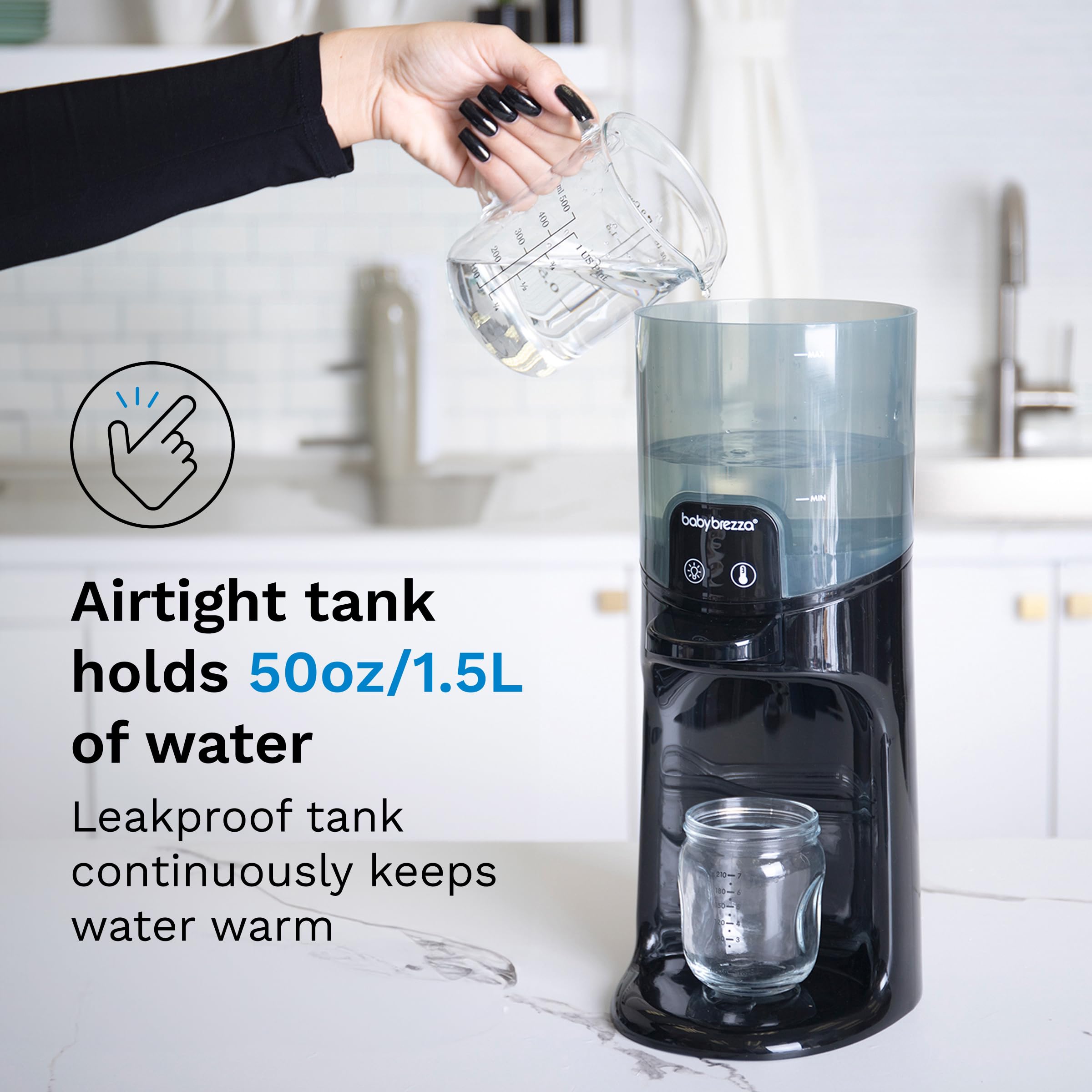 baby-brezza-instant-bottle-warmer-advanced-with-3-temperature-settings-50oz-tank image 7