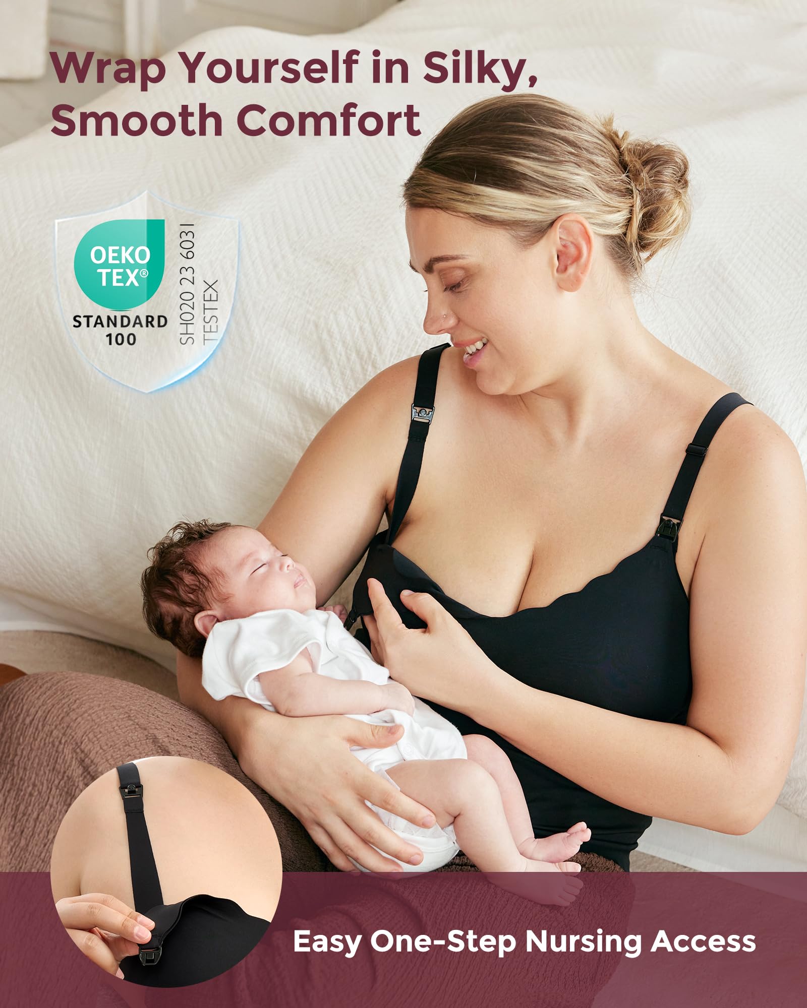 momcozy-seamless-nursing-tank-top-with-built-in-bra-adjustable-straps-scalloped- image 2