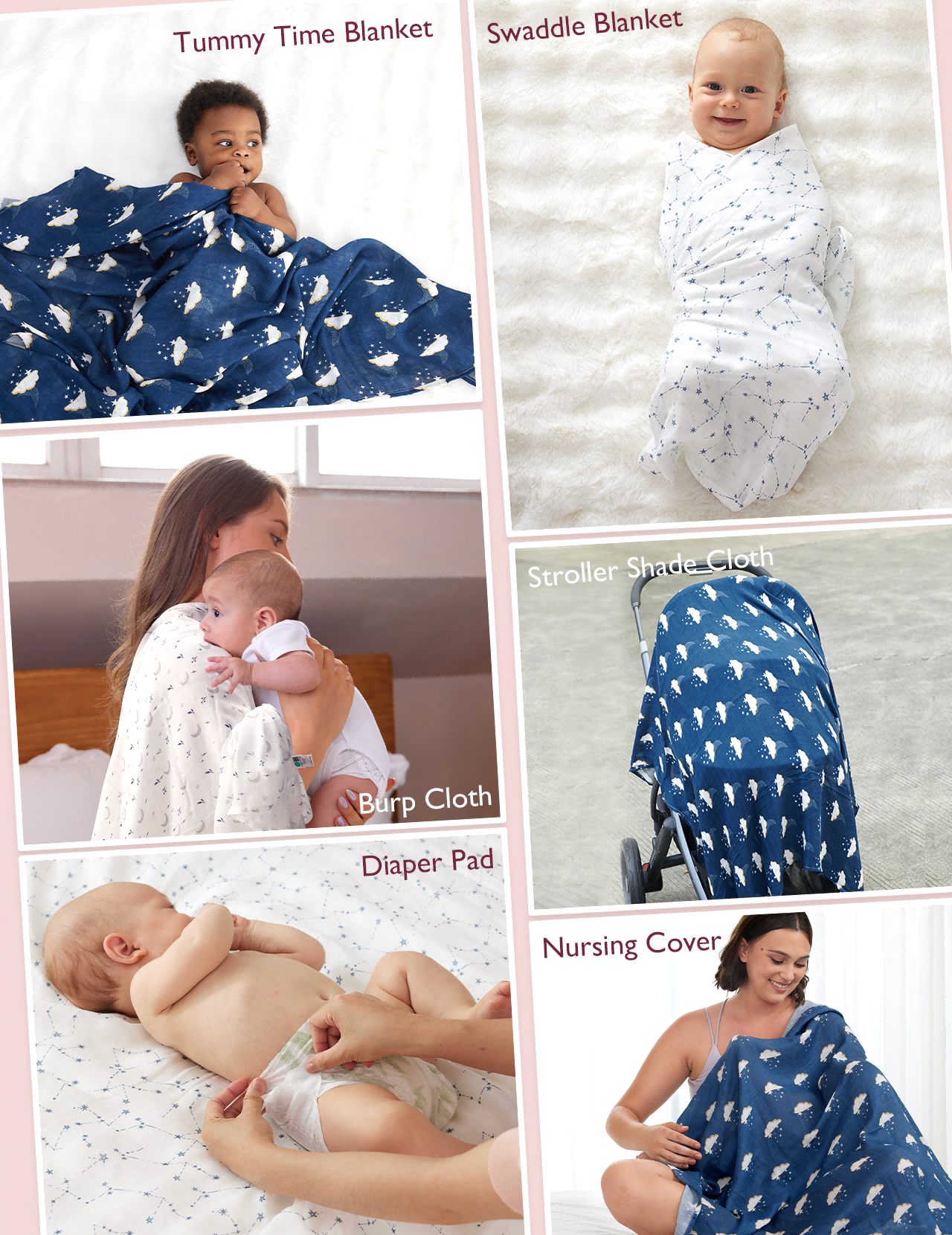 momcozy-softness-swaddle-blankets-midnight-star-clouds-4-pack-ultra-soft-breatha image 5
