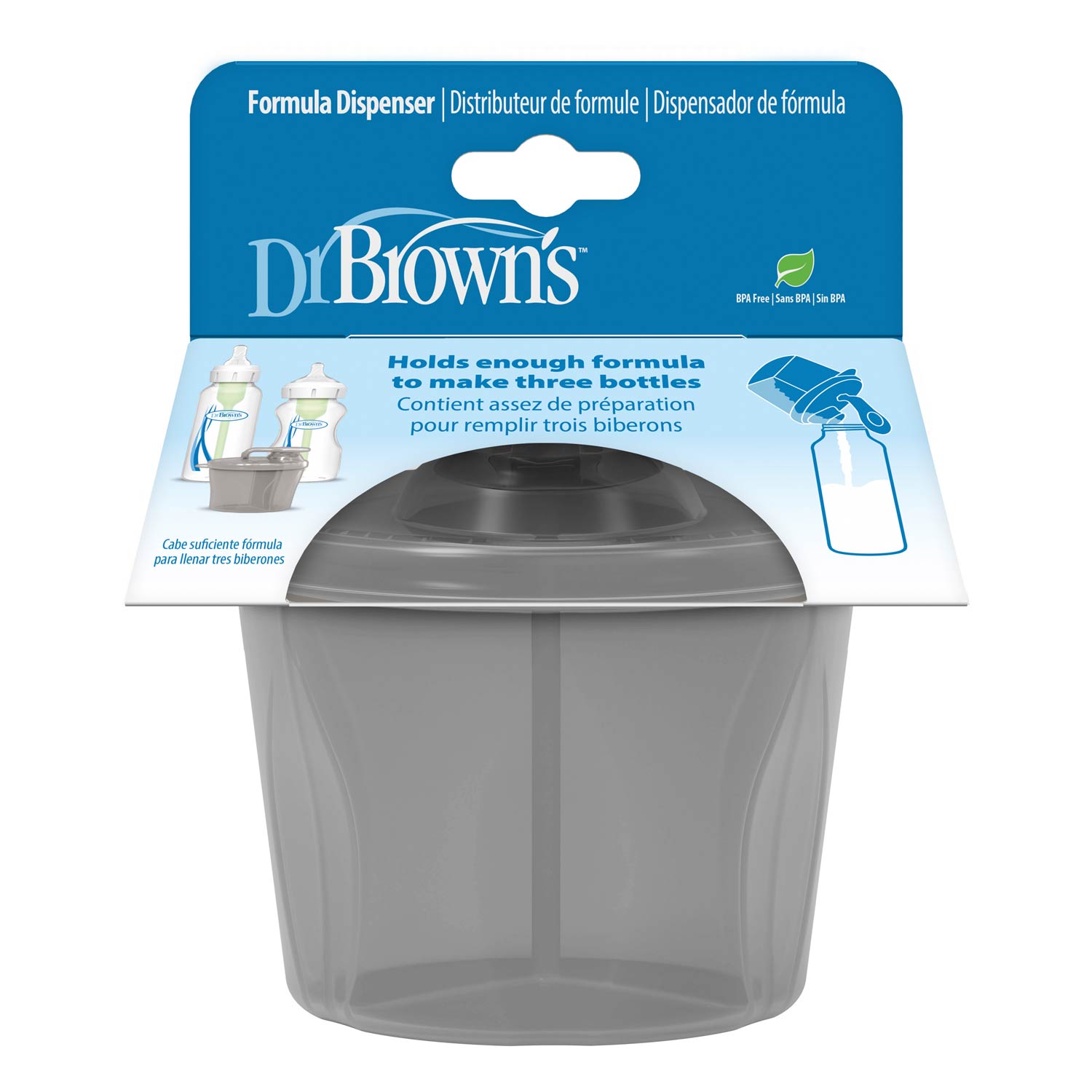 dr-brown-s-baby-formula-dispenser-3-compartments-holds-9-oz-per-compartment image 2