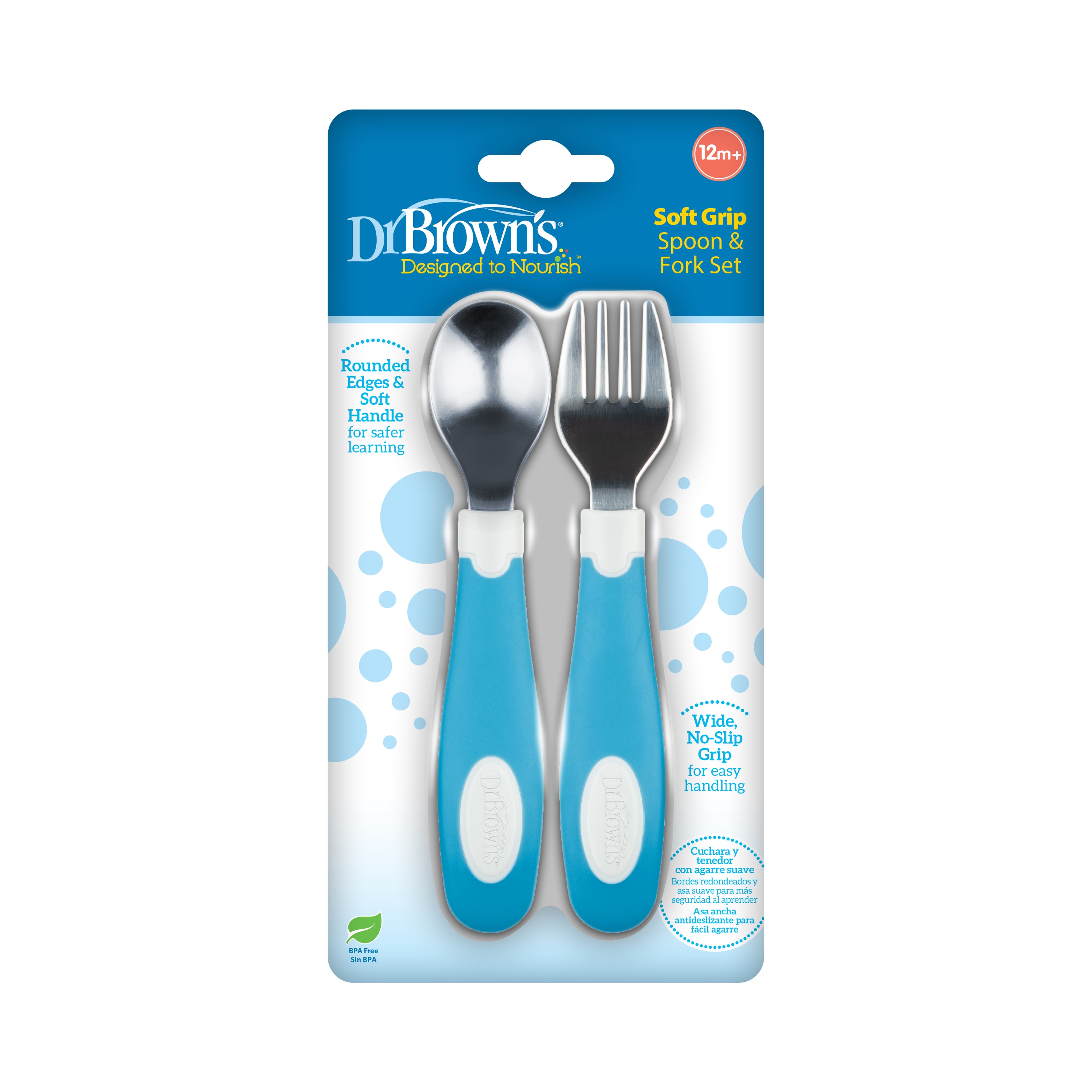 dr-brown-s-designed-to-nourish-soft-grip-spoon-and-fork image 2