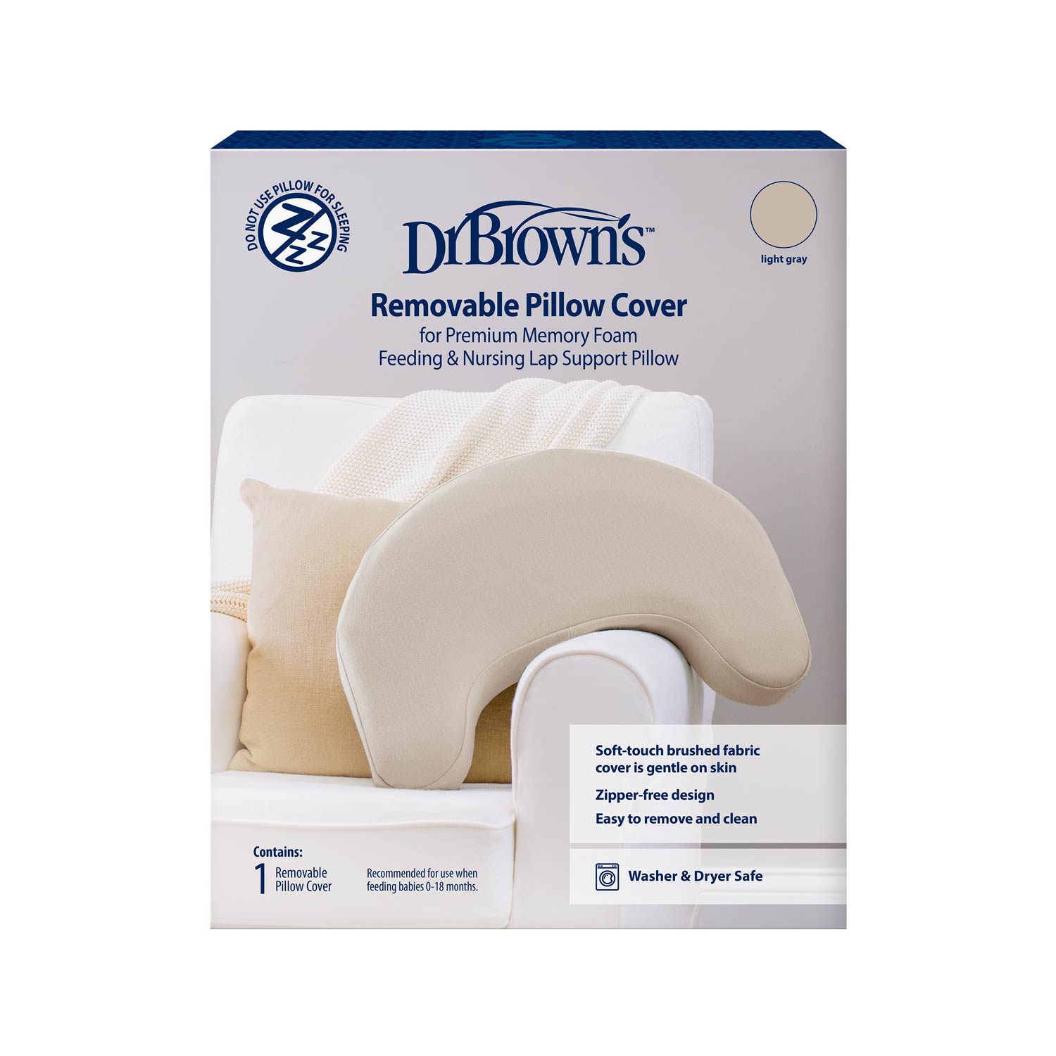 dr-brown-s-feeding-nursing-lap-support-pillow-cover image 1
