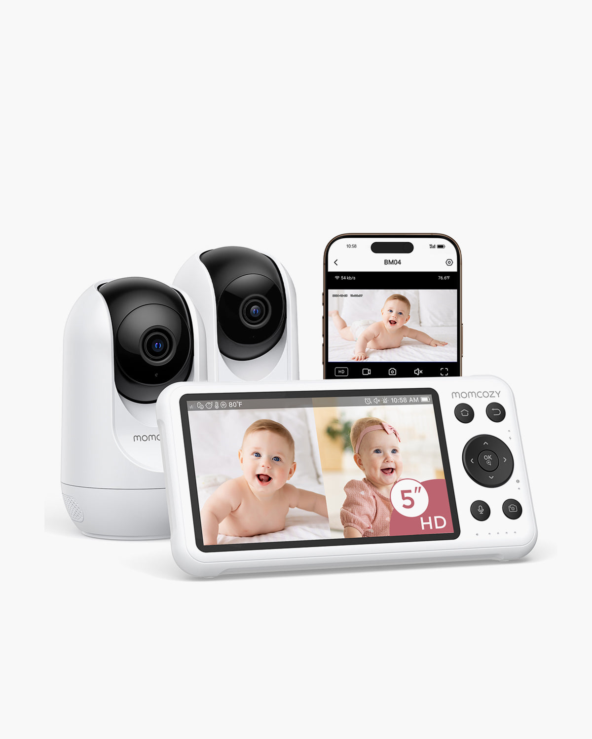 momcozy-bm04-5-inch-dual-mode-smart-baby-monitor-with-2-cameras-1080p-wifi-local image 1