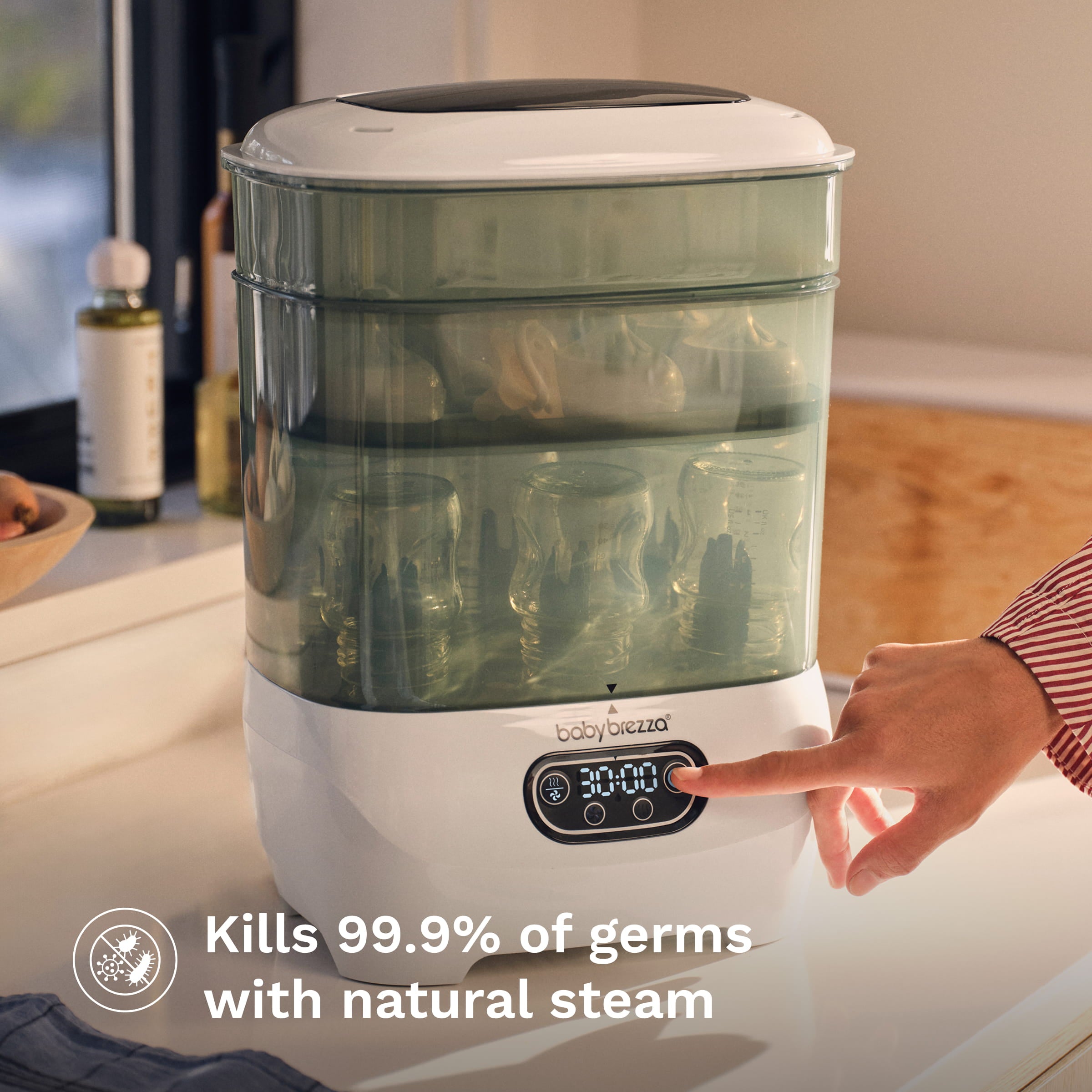 baby-brezza-one-step-baby-bottle-sterilizer-and-dryer-advanced-electric-steam-st image 4