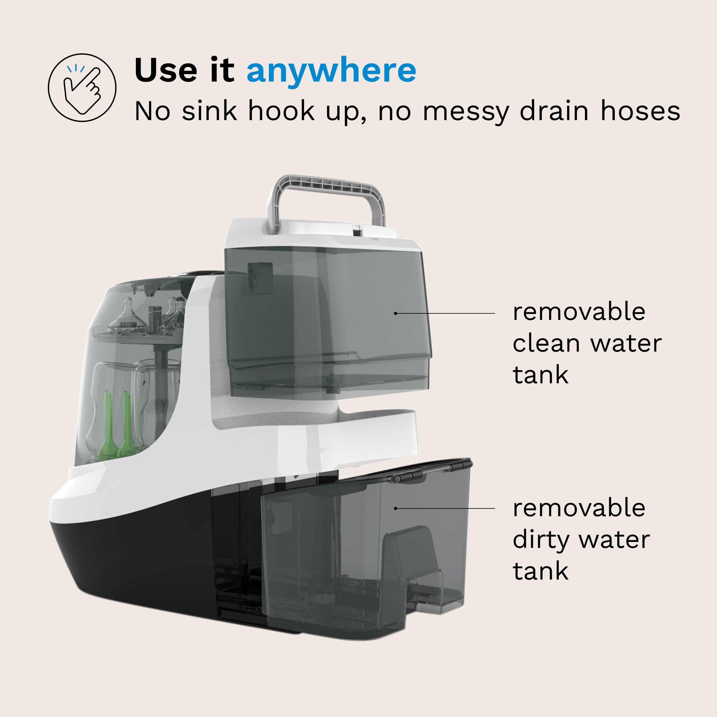 baby-brezza-bottle-washer-pro-all-in-one-automatic-washer-sterilizer-and-dryer image 8
