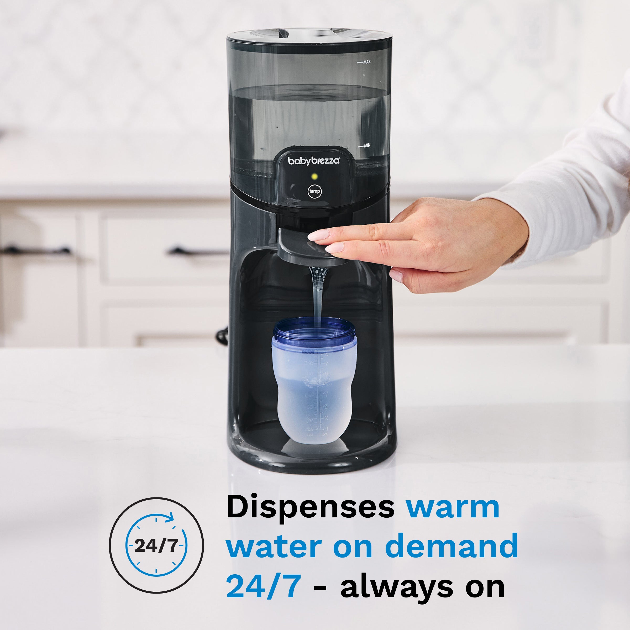 baby-brezza-instant-water-warmer-for-baby-bottles-dispenses-warm-water-on-demand image 6