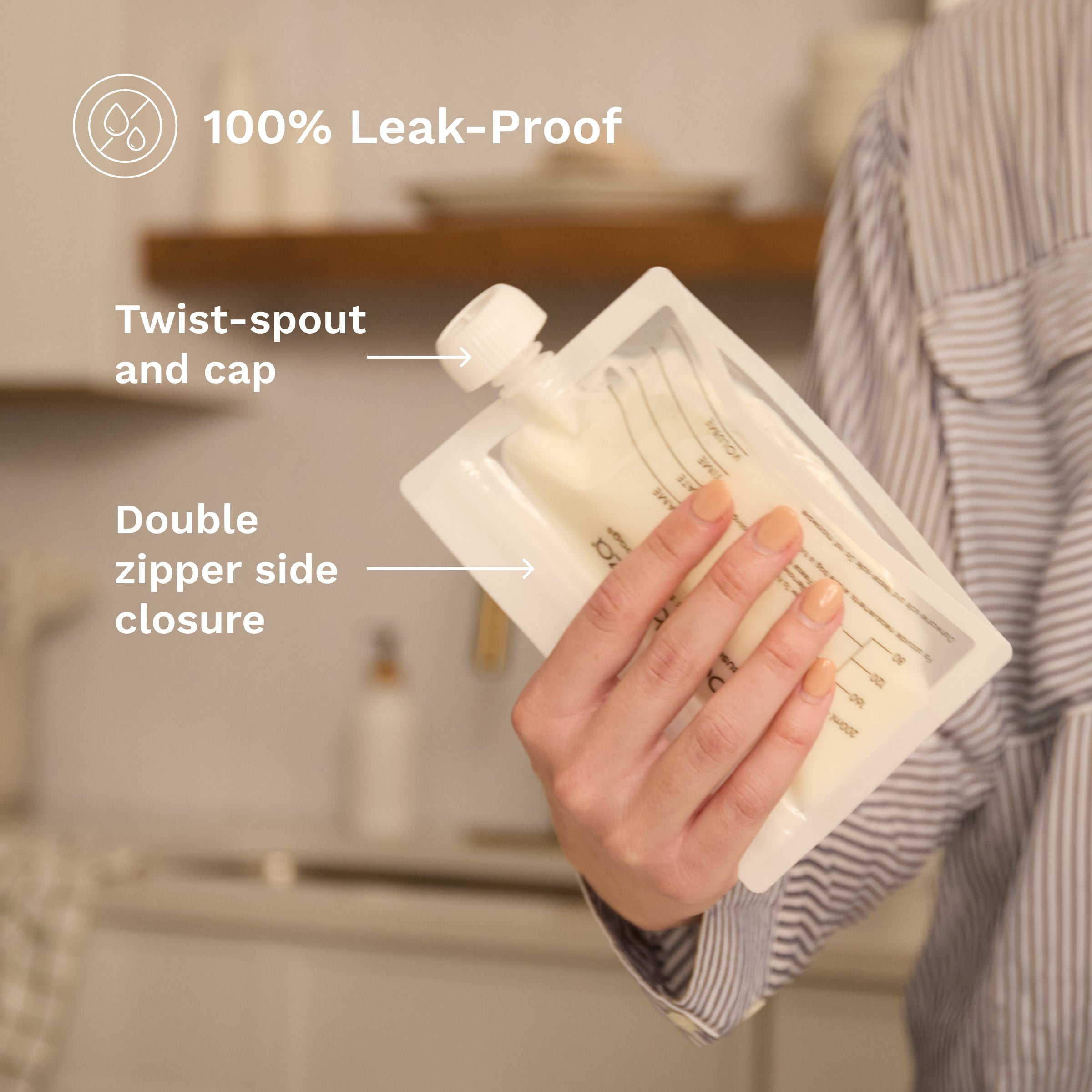 baby-brezza-reusable-breastmilk-storage-bags-10-pack-with-filling-funnel image 5