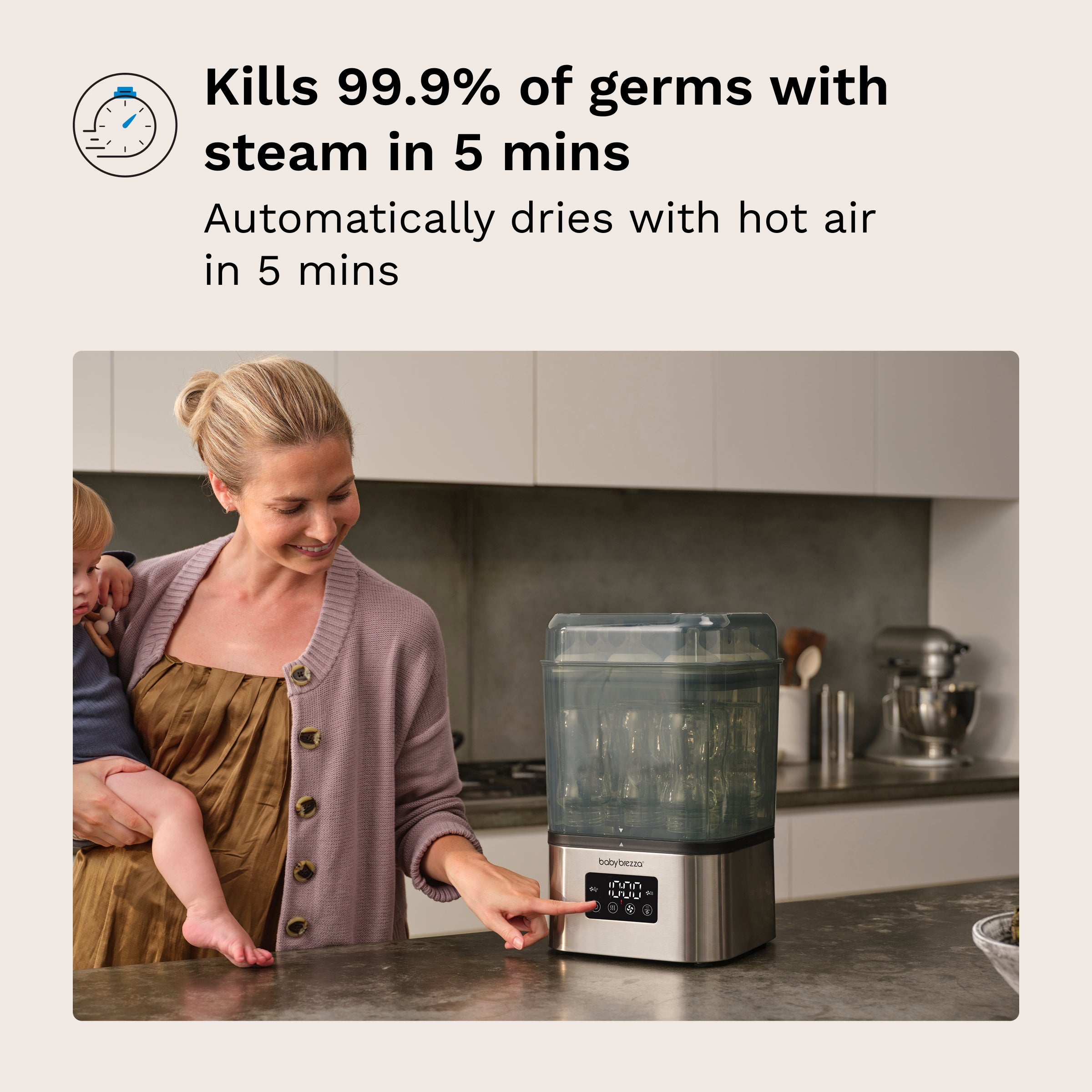 baby-brezza-superquick-baby-bottle-sterilizer-and-dryer-10-minute-sterilize-dry image 8