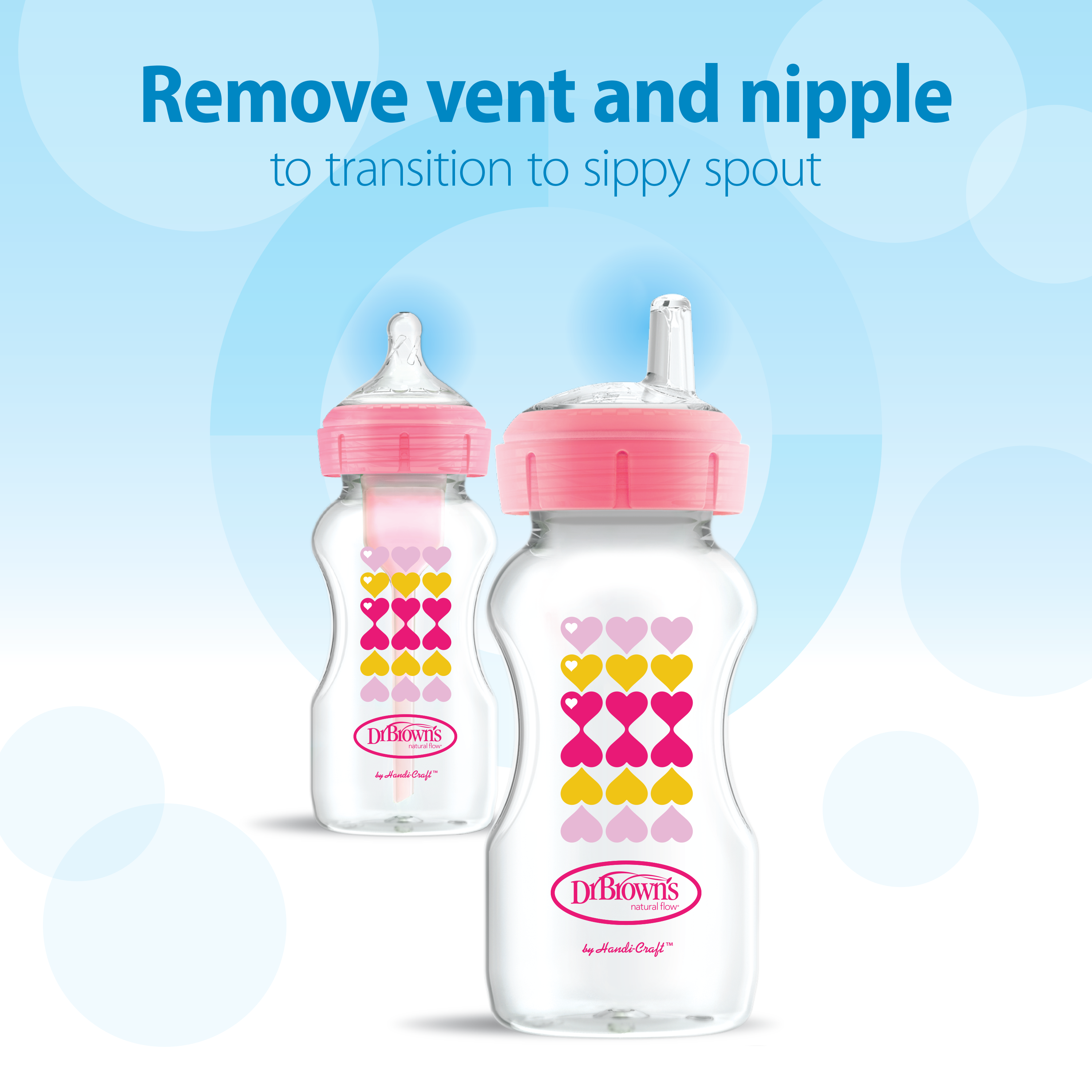 dr-brown-s-natural-flow-anti-colic-options-wide-neck-sippy-bottle-starter-kit image 3