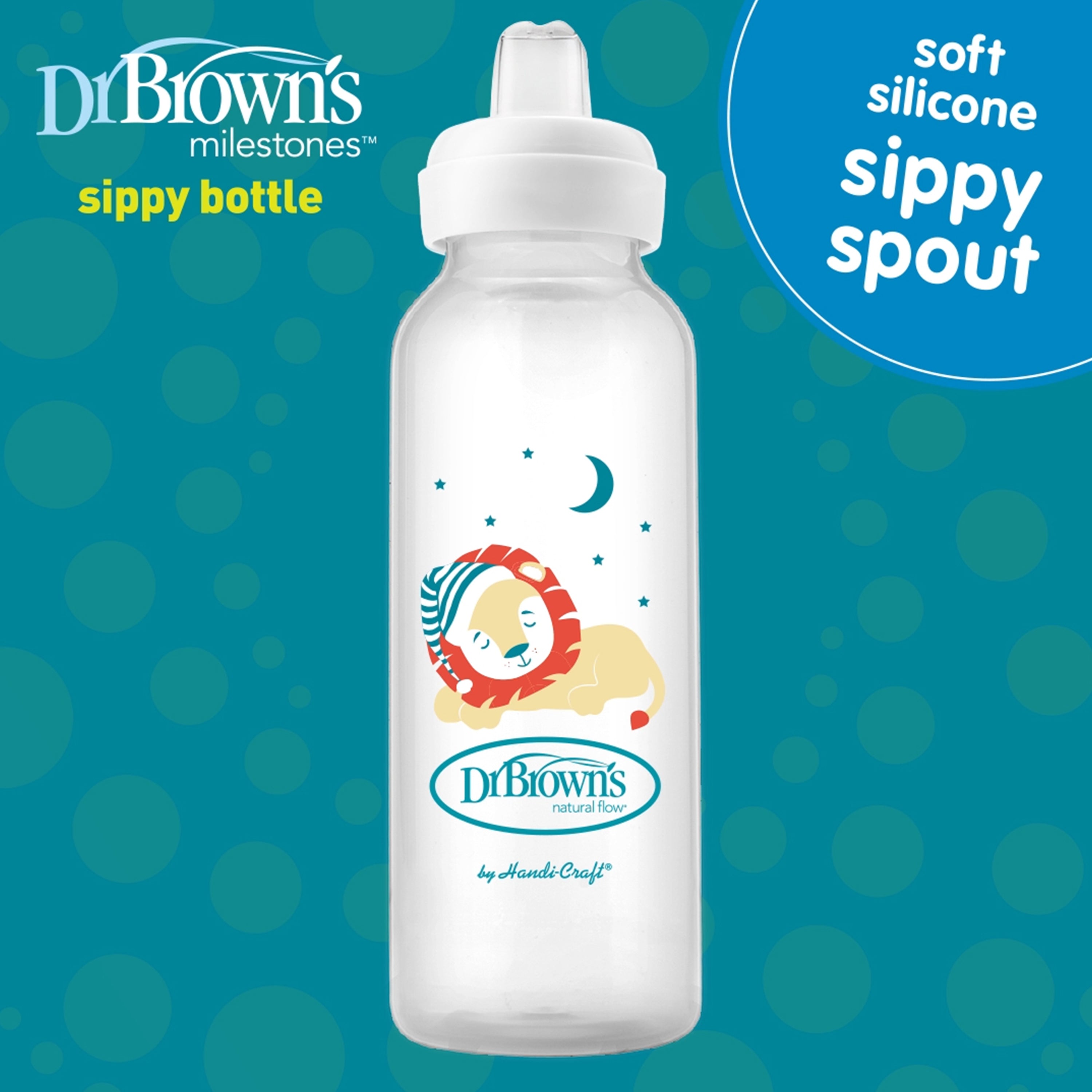 dr-brown-s-milestones-narrow-sippy-bottle-8oz-250ml-6m image 3