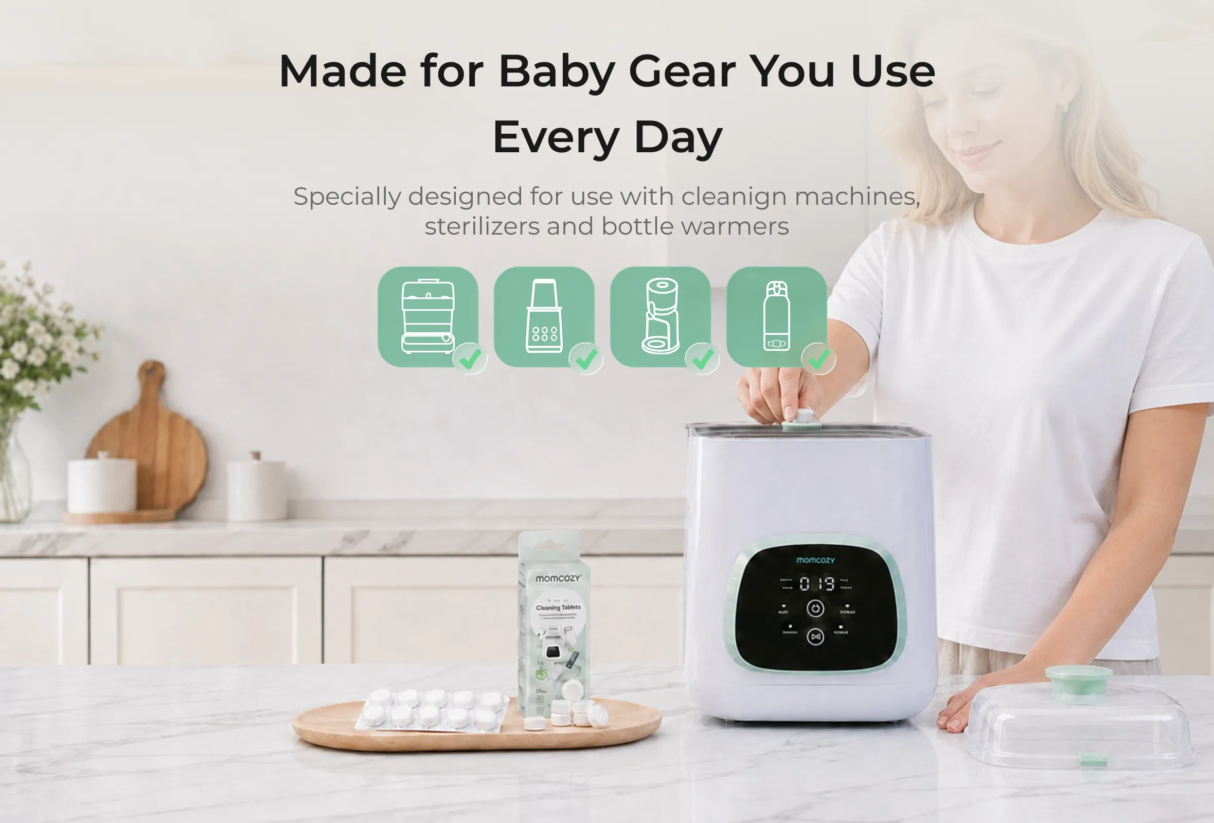 momcozy-kleanpal-pro-baby-bottle-washer-120-cleaning-30-descaling-tablets-bundle image 4