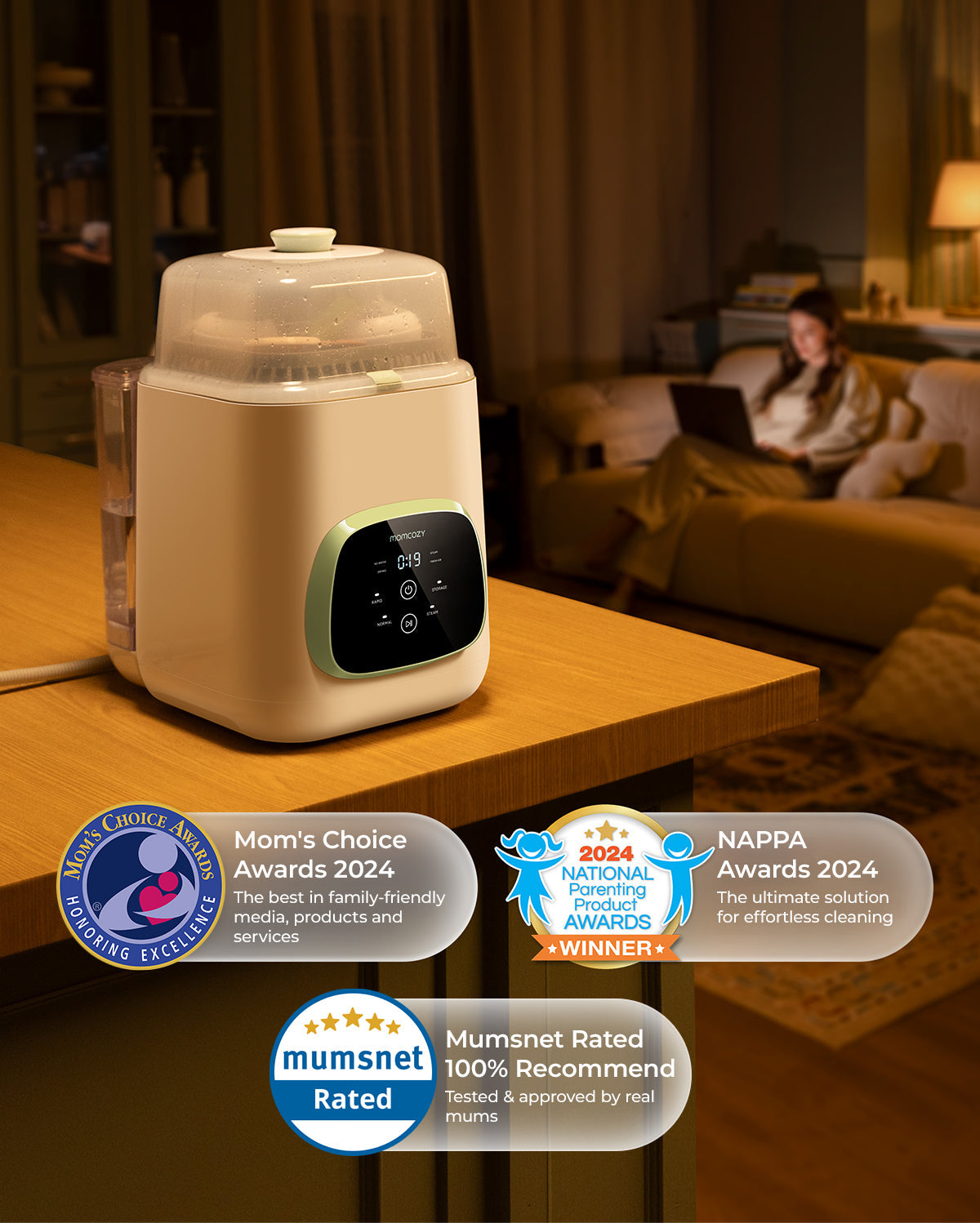 momcozy-formula-feeding-essentials-bundle-formula-dispenser-bottle-washer image 7