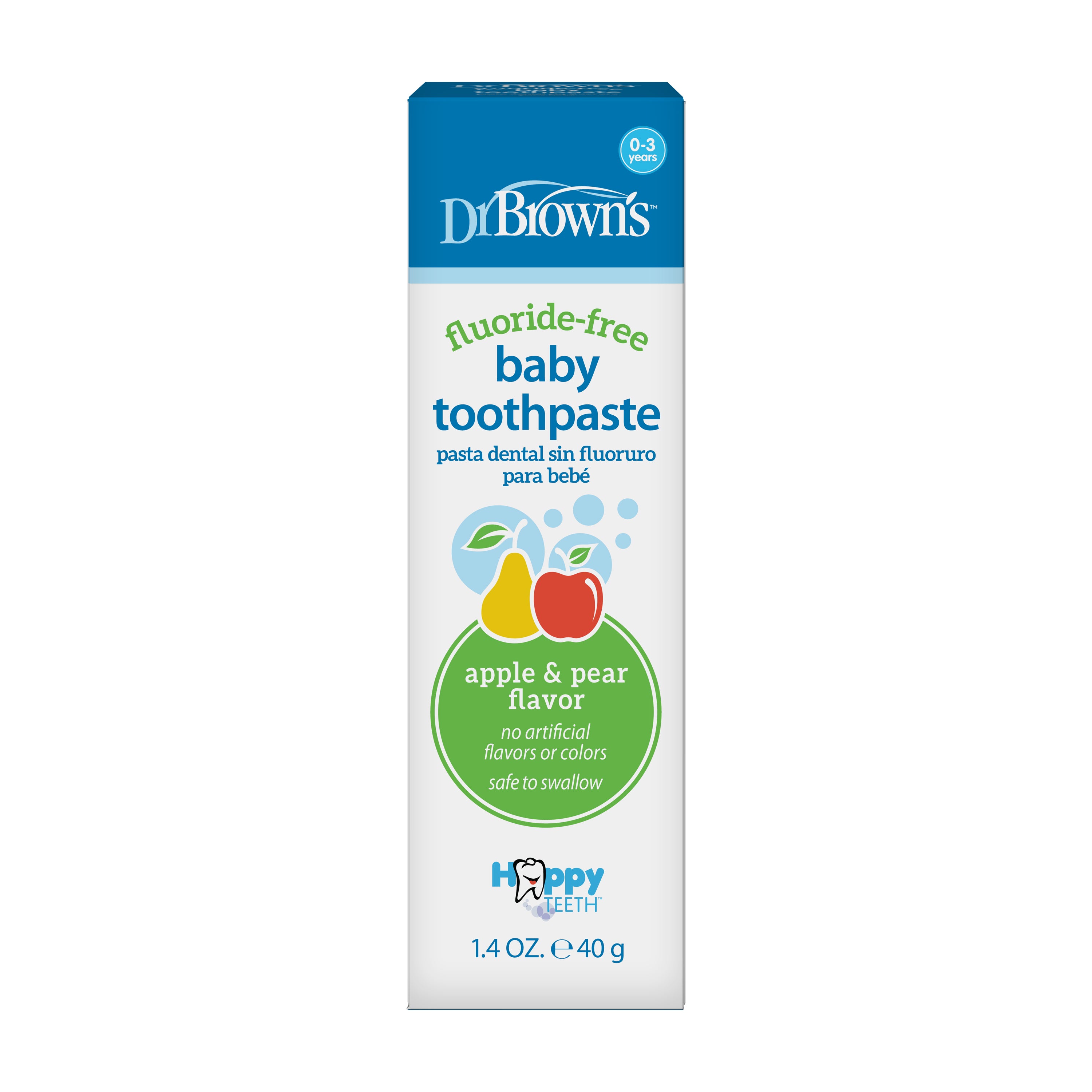 dr-brown-s-fluoride-free-baby-toothpaste-apple-pear-1-4oz-40g image 2