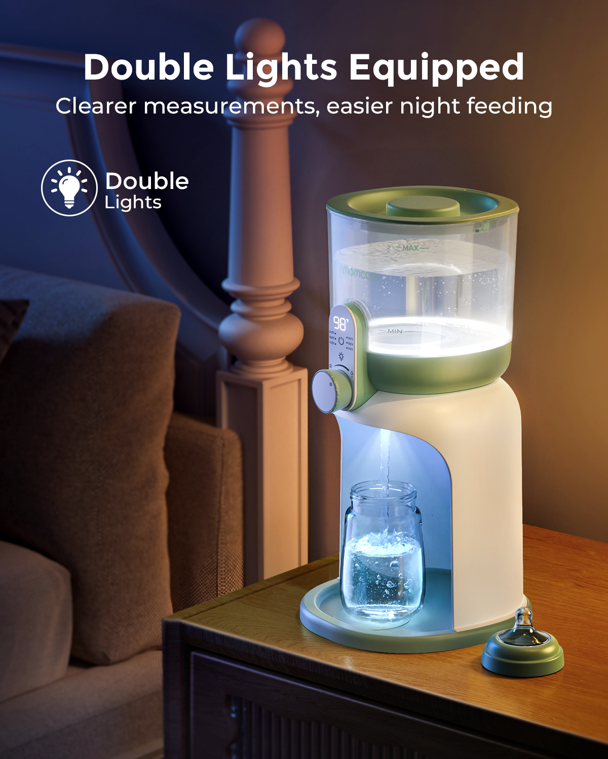 momcozy-formula-feeding-essentials-bundle-formula-dispenser-bottle-washer image 8
