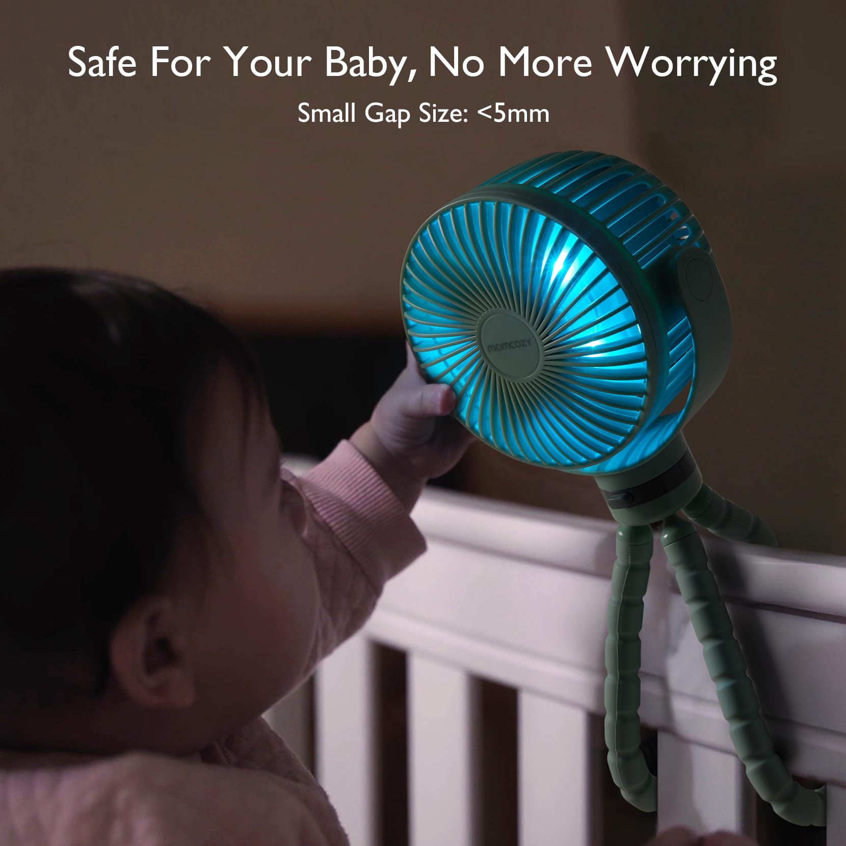 momcozy-portable-stroller-fan-rechargeable-3-speed-360-rotation-for-baby-strolle image 2