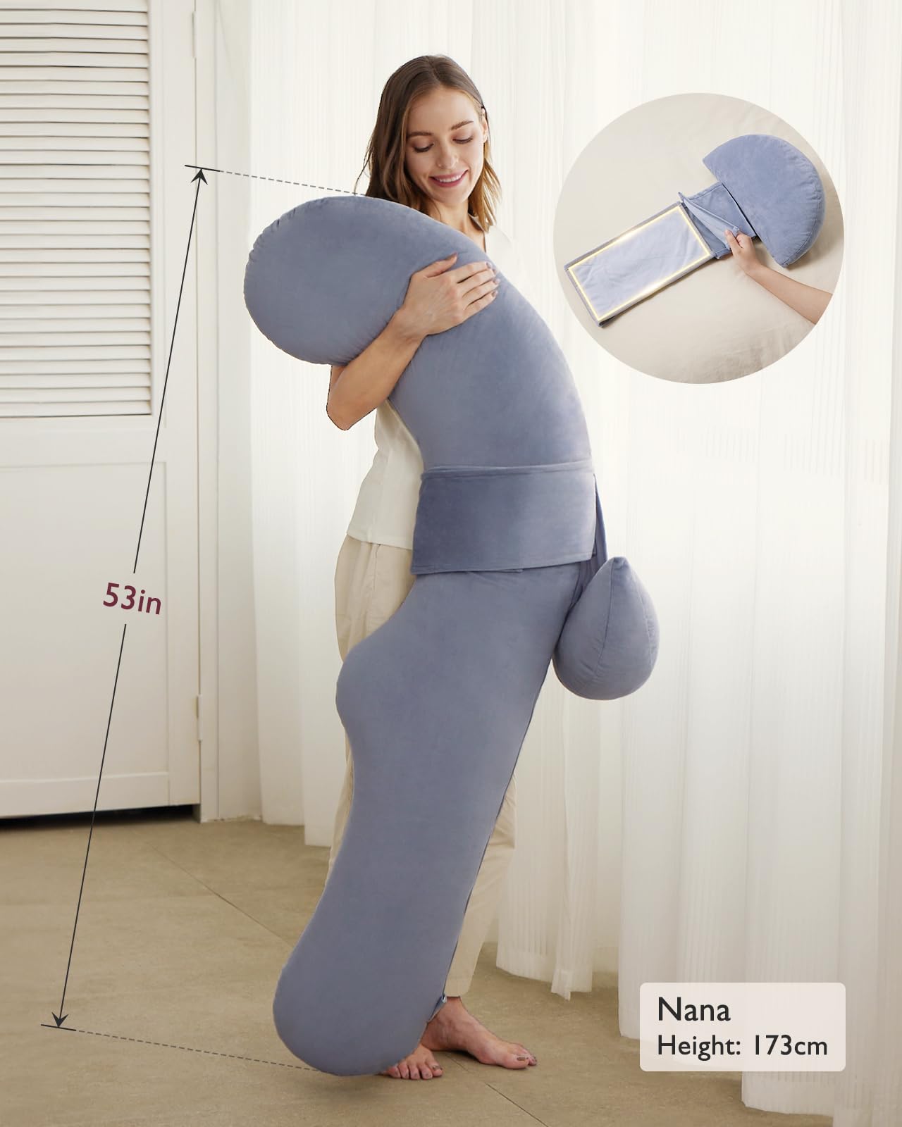 momcozy-f-shaped-pregnancy-pillow-with-adjustable-wedge-maternity-body-pillow-fo image 6