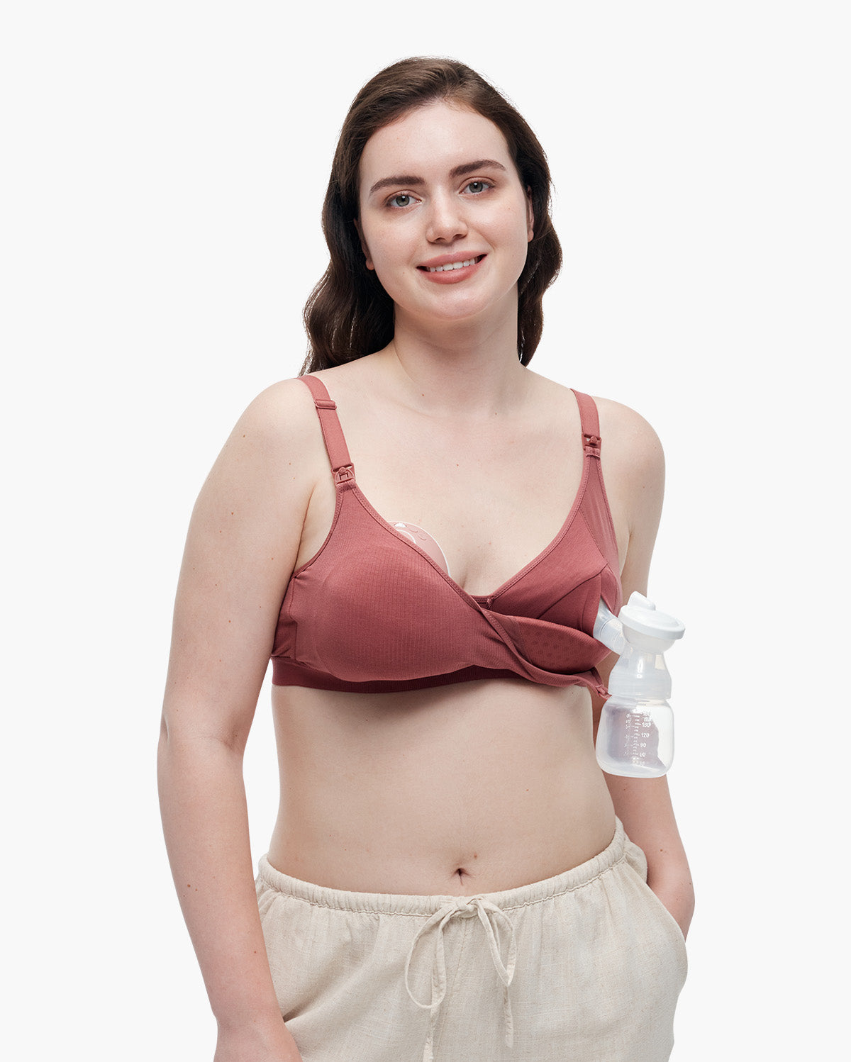 momcozy-tencel-fabric-seamless-breast-pump-bra image 2