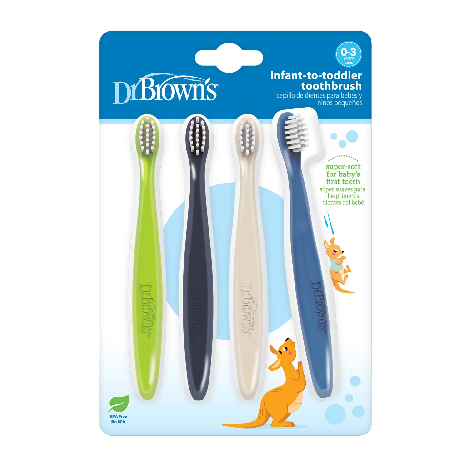 dr-brown-s-infant-to-toddler-toothbrushes-4-pack image 2