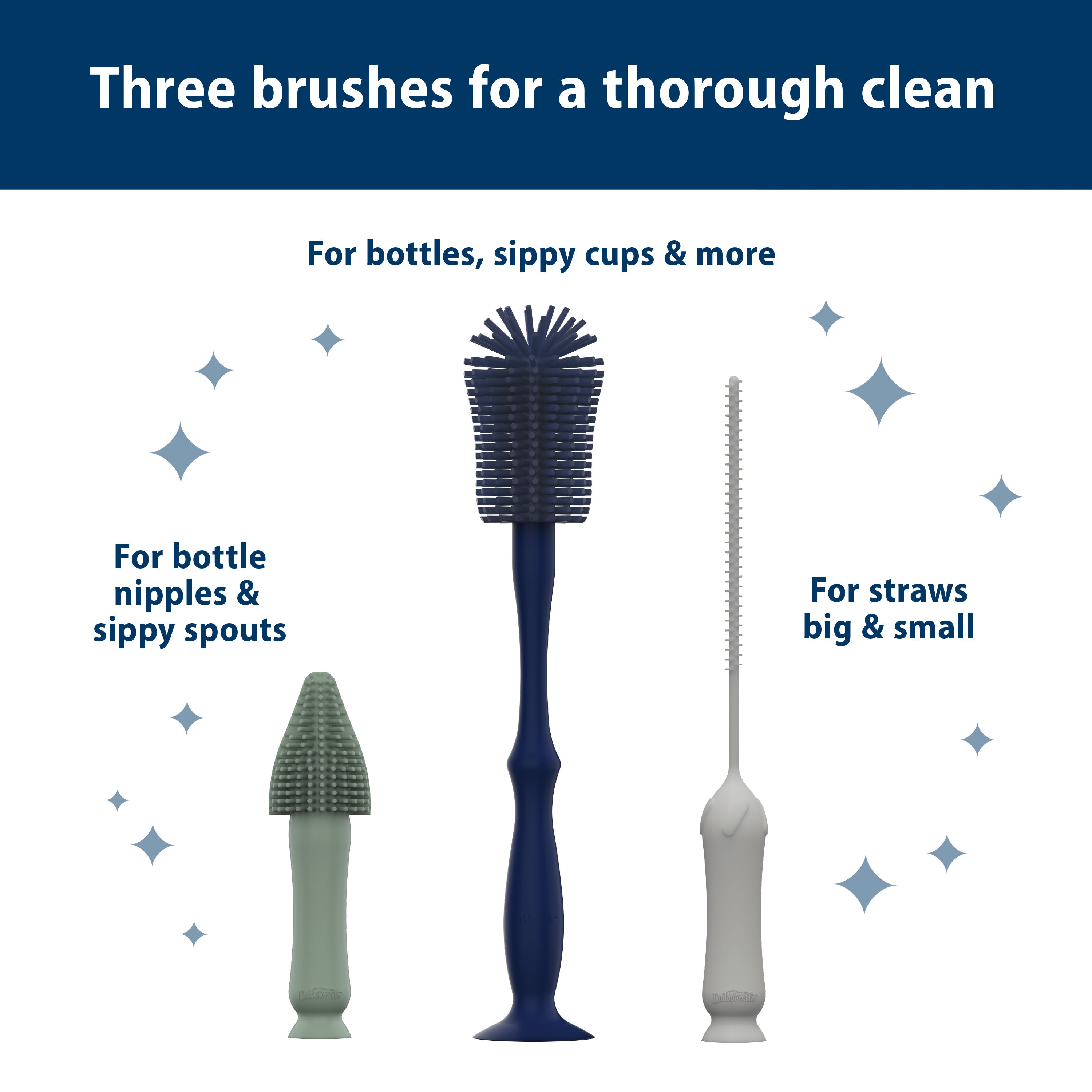 dr-brown-s-silicone-cleaning-brush-set image 2