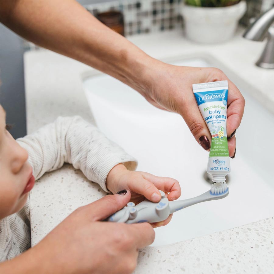 dr-brown-s-fluoride-free-baby-toothpaste-mixed-fruit-1-4oz-40g image 3