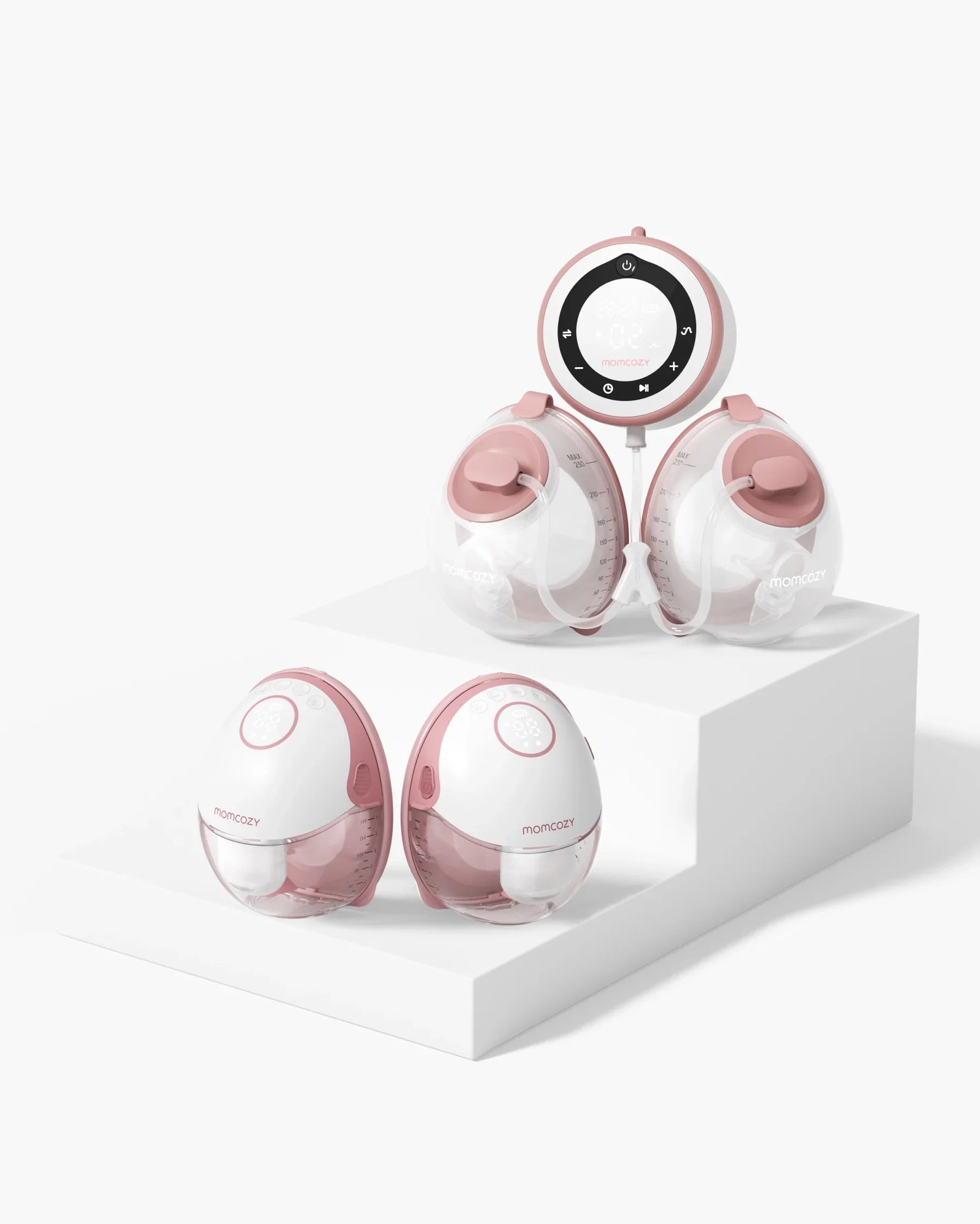 momcozy-m6-mobile-style-v1-pro-hospital-grade-wearable-breast-pump-bundle-power- image 1