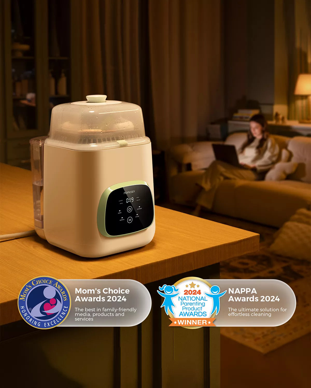 momcozy-m6-wearable-breast-pump-bottle-washer-bundle image 6