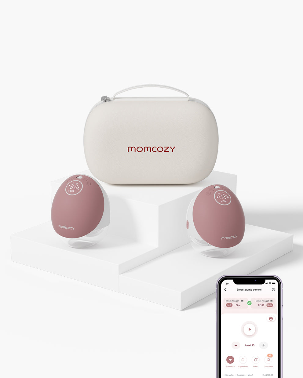 momcozy-slim-smart-bundle-air-1-ultra-slim-breast-pump-and-m9-mobile-flow-breast image 8