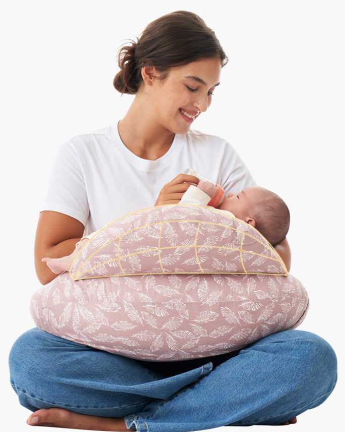momcozy-multifunctional-and-adjustable-nursing-pillow-light-pink image 1