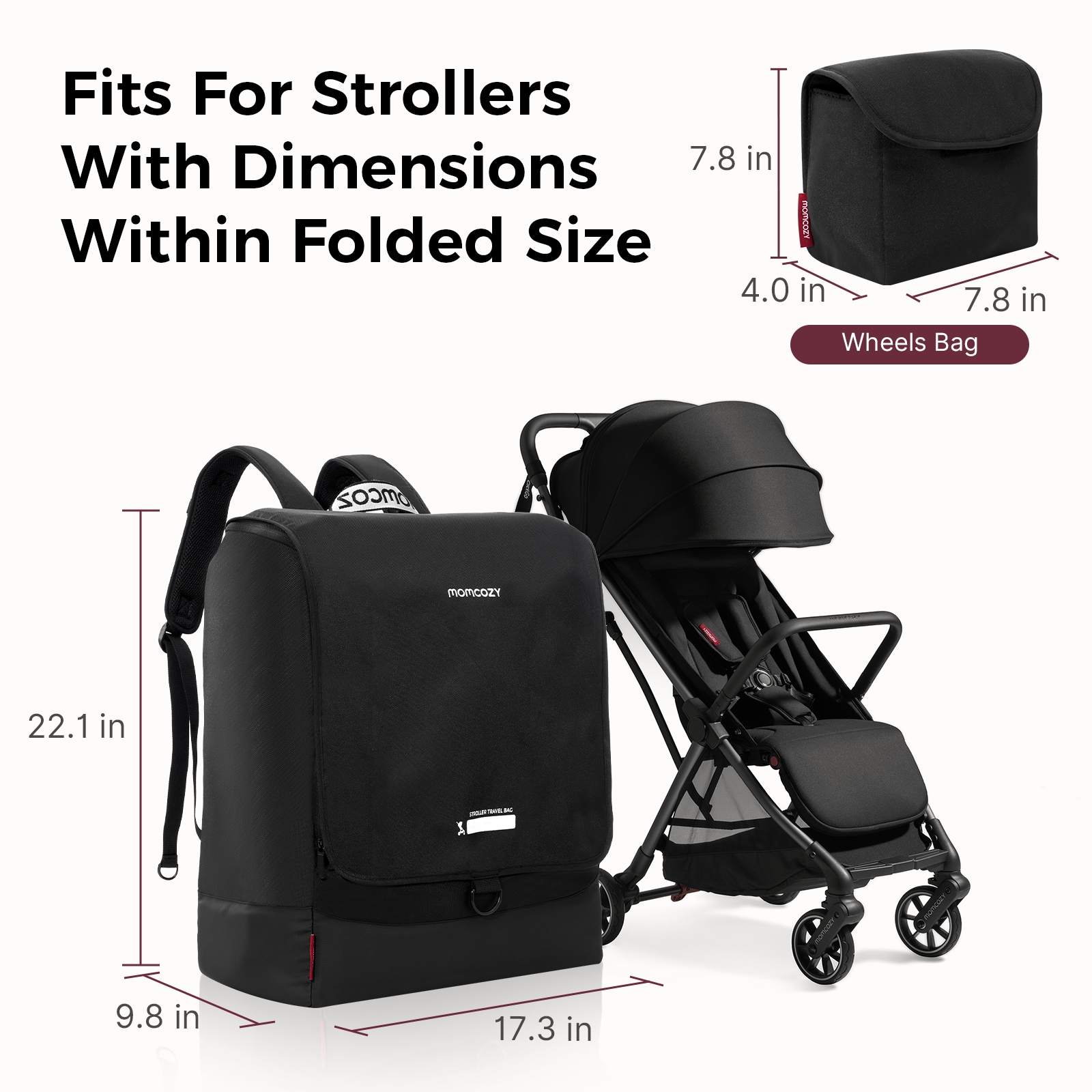 momcozy-stroller-travel-bag-fits-most-strollers-air-travel-ready image 2
