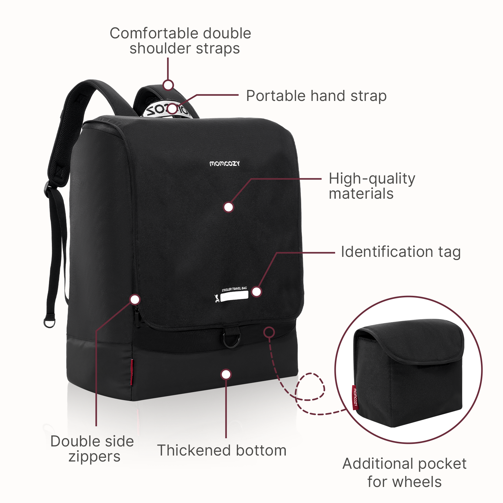 momcozy-stroller-travel-bag-fits-most-strollers-air-travel-ready image 3