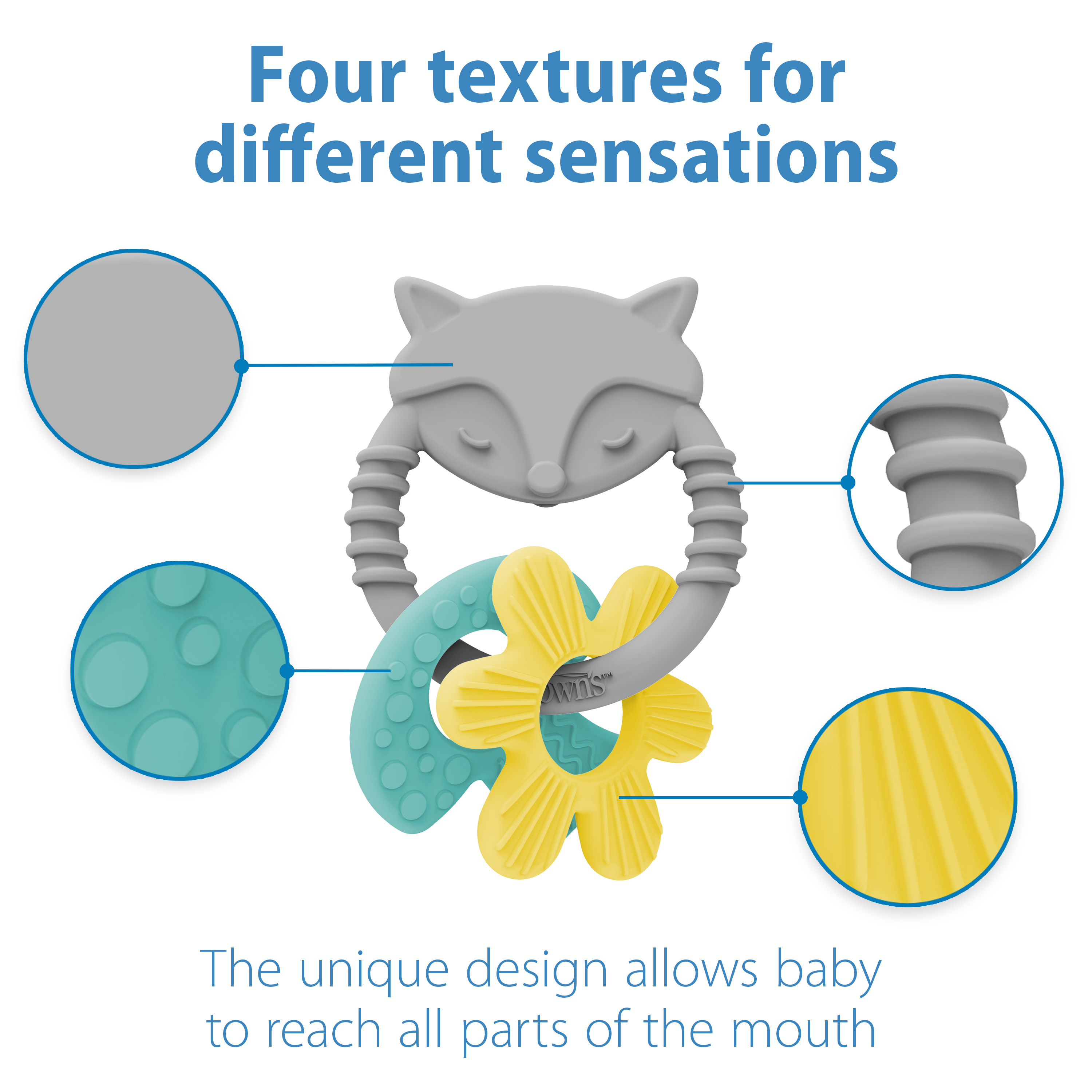 dr-brown-s-learning-loop-silicone-ring-teether-fox image 3