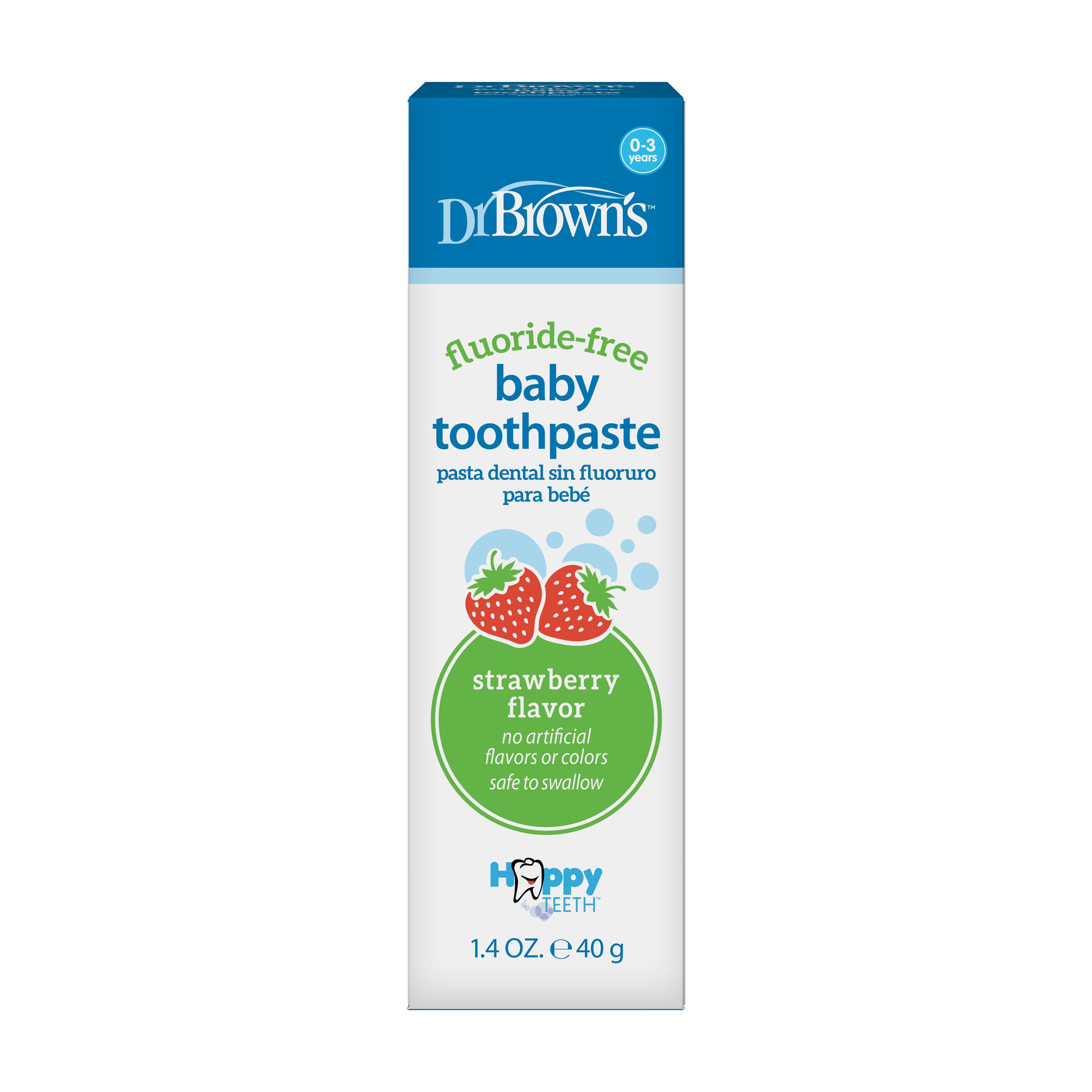 dr-brown-s-fluoride-free-baby-toothpaste-strawberry-1-4oz-40g image 2
