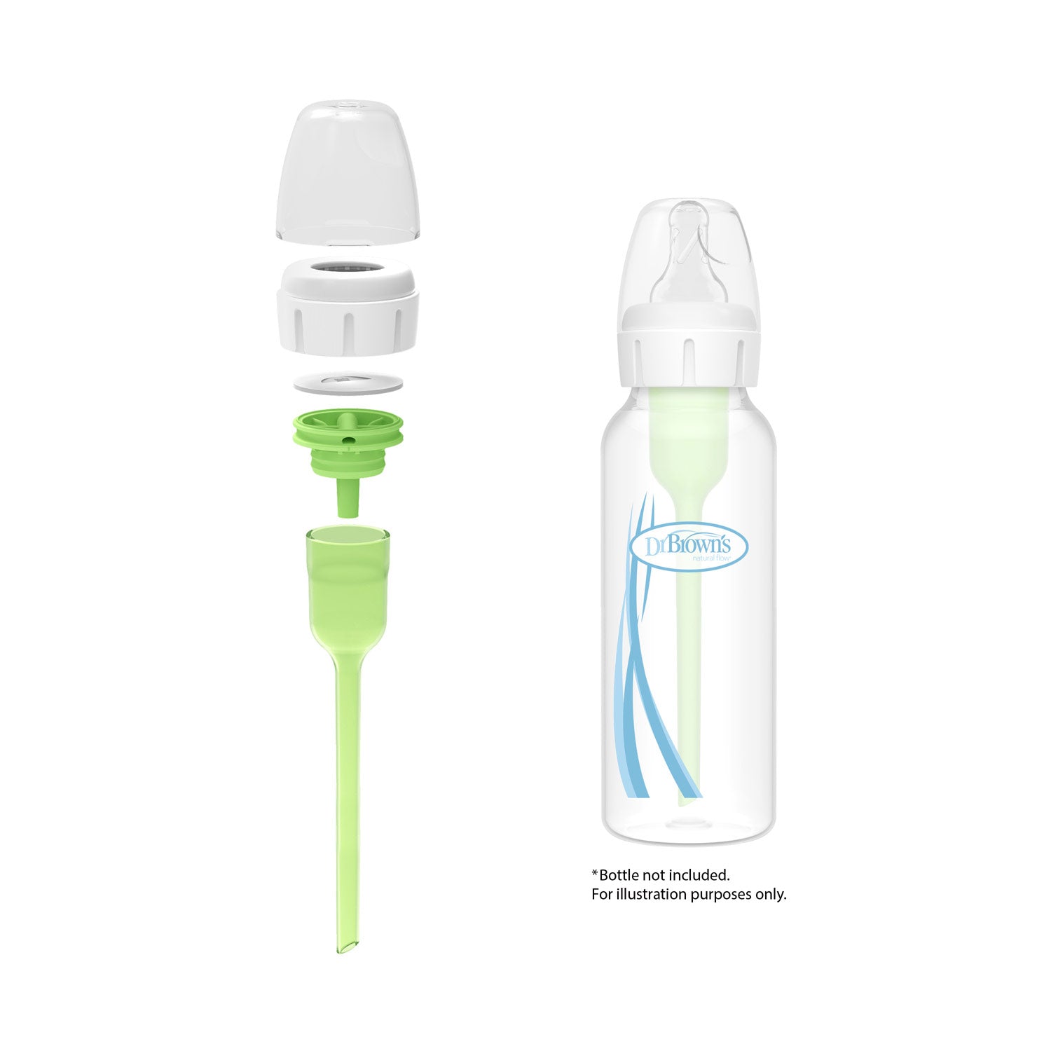dr-brown-s-natural-flow-options-conversion-kit-for-8oz-250ml-narrow-baby-bottles image 1