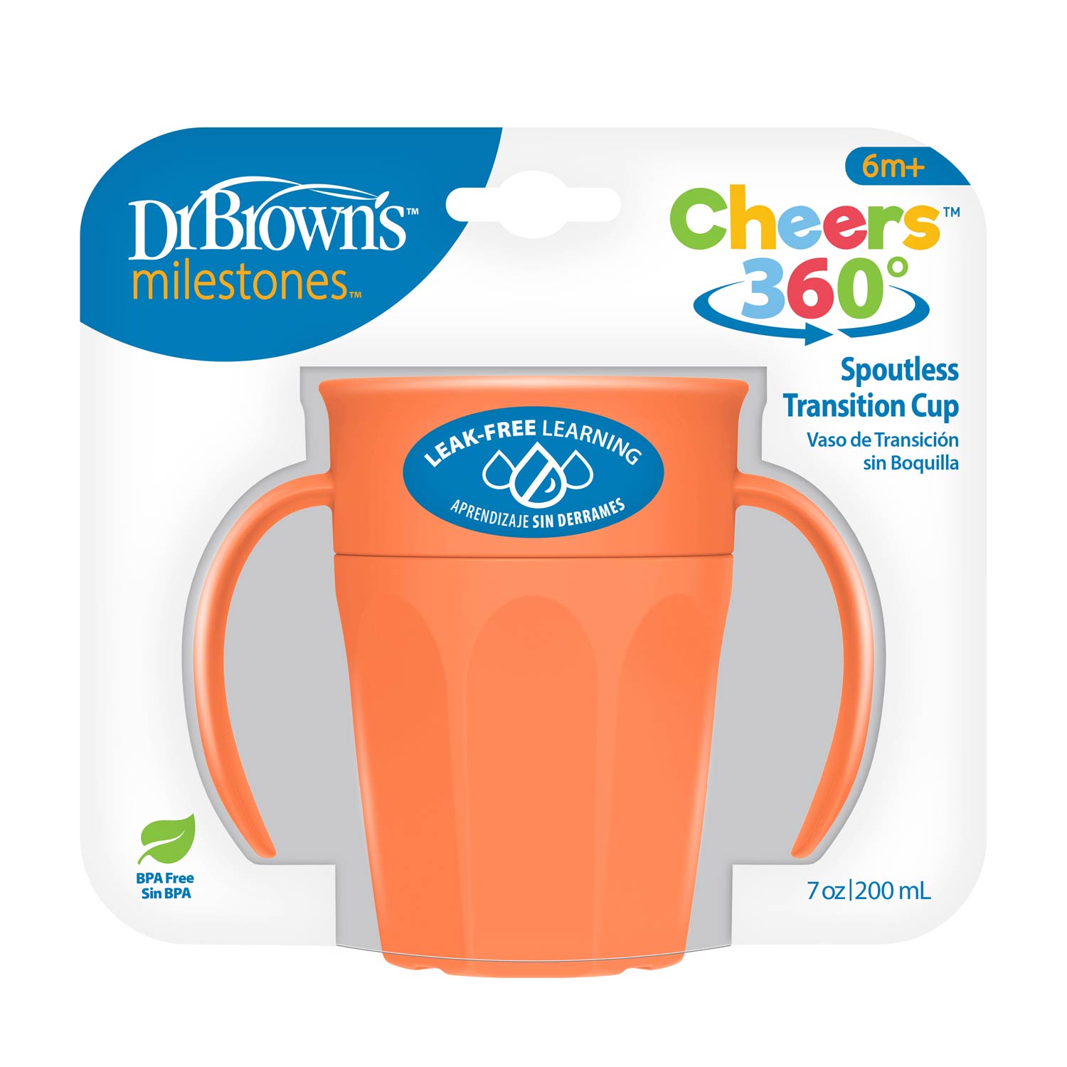 dr-brown-s-milestones-cheers360-cup-with-handles-7-oz-200-ml image 2