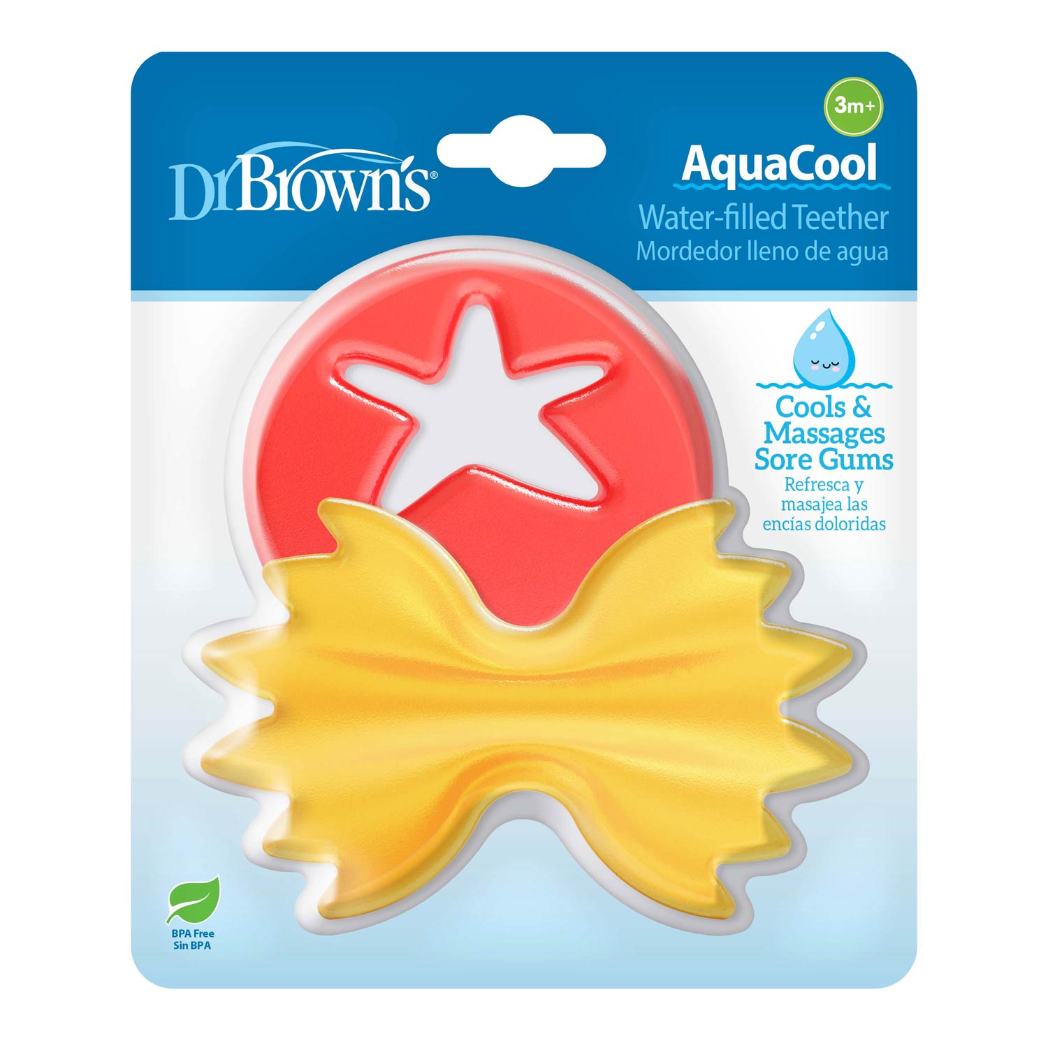 dr-brown-s-aquacool-water-filled-teether-pasta-tomato-refrigerator-safe image 2