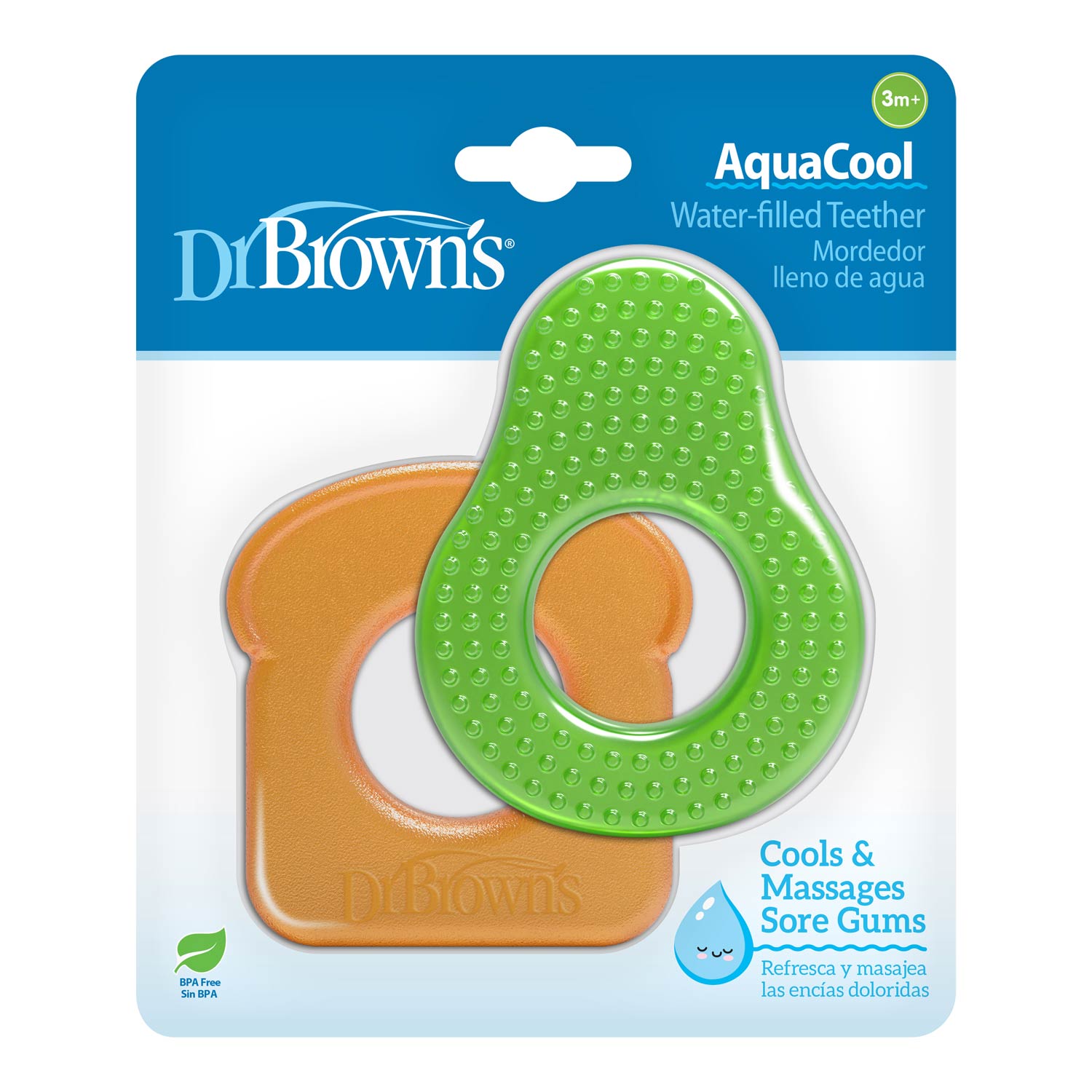 dr-brown-s-aquacool-water-filled-teether-avocado-toast image 2