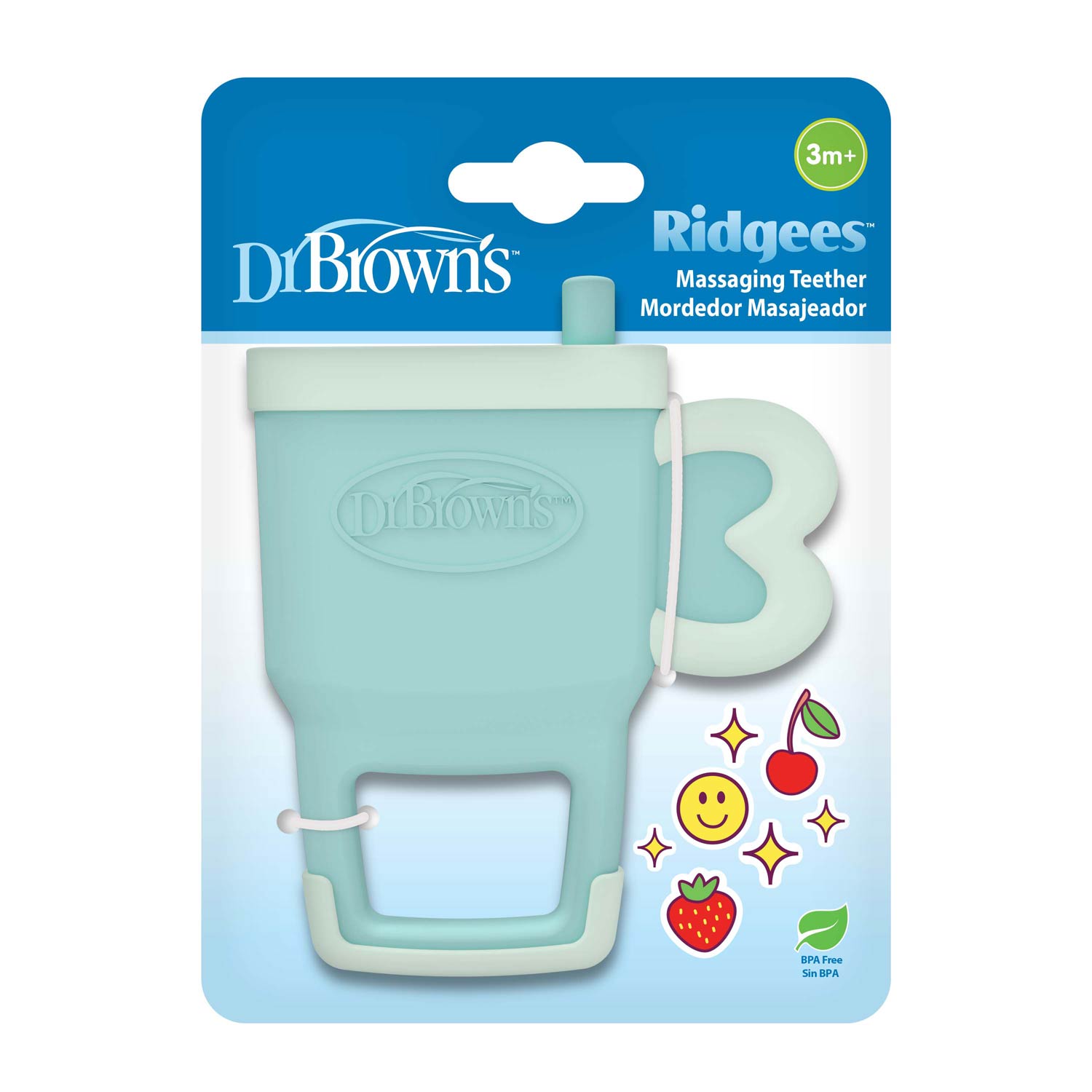 dr-brown-s-ridgees-tumbler-teether-bitable-refrigerable-textured-teether-for-bab image 2