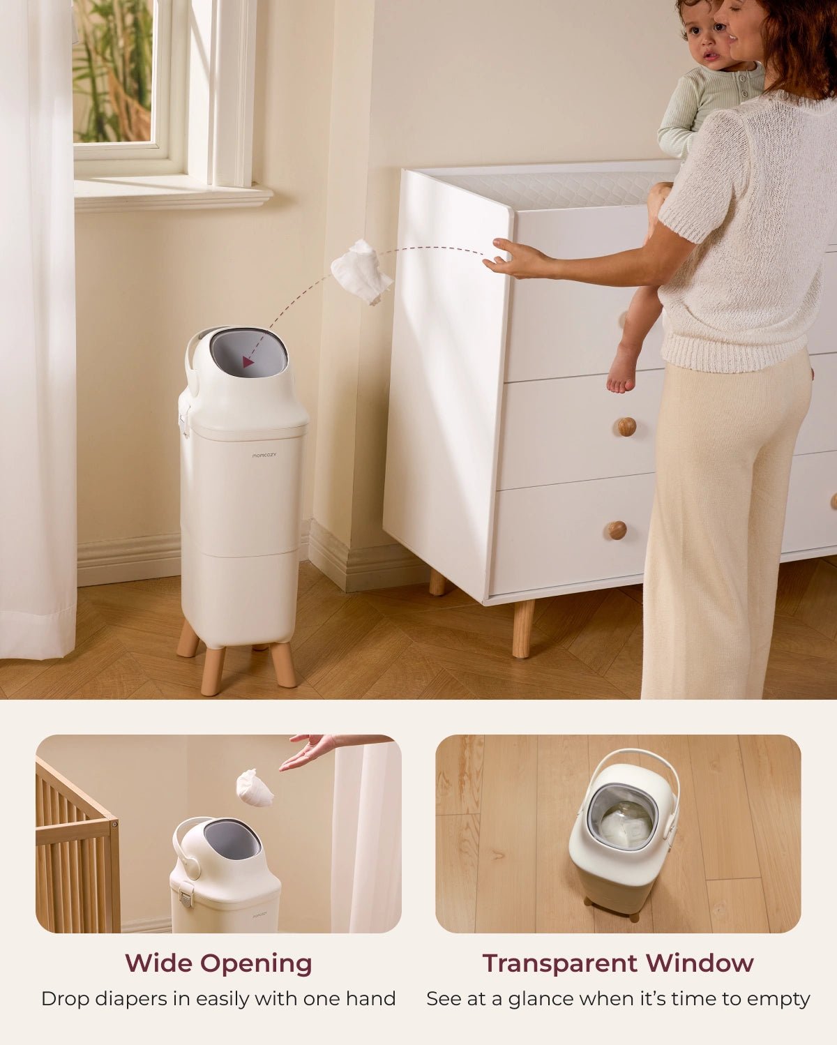 momcozy-triple-seal-diaper-pail image 6