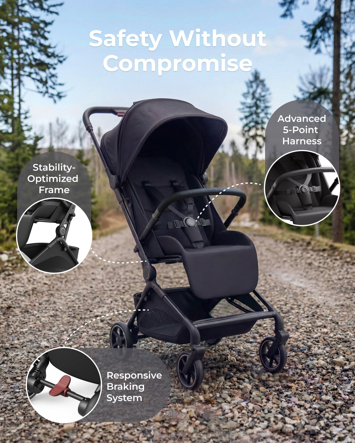 momcozy-tuckgo-travel-stroller-lightweight-compact-design image 5
