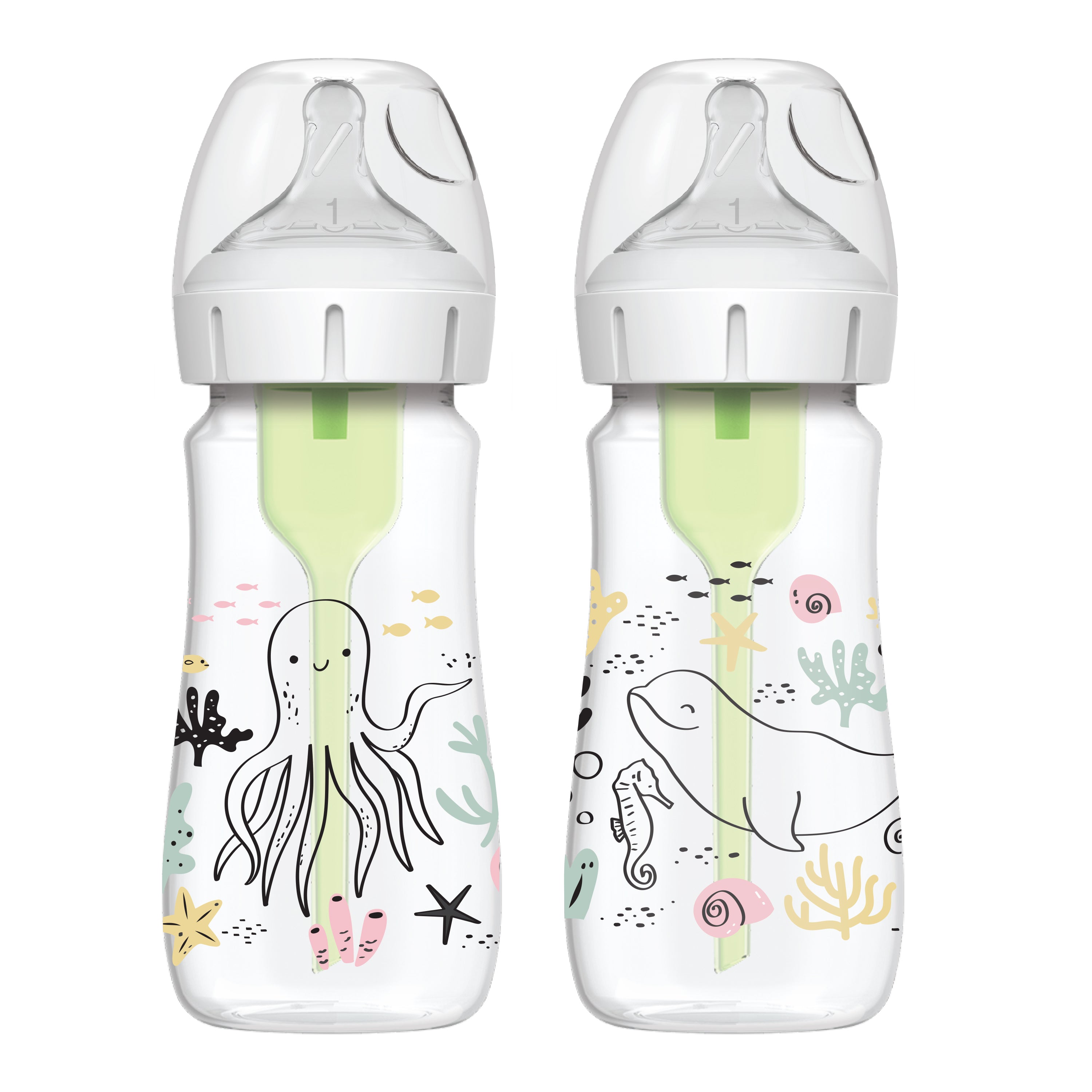 dr-brown-s-natural-flow-anti-colic-options-wide-neck-baby-bottle-9oz-270ml-2-pac image 1