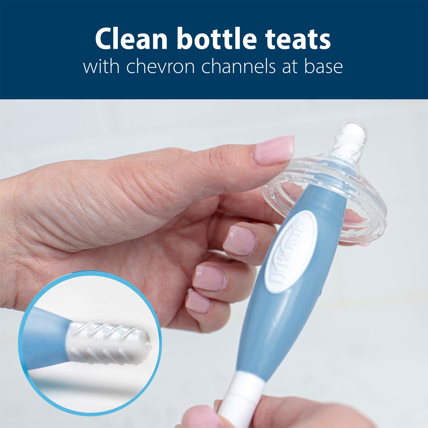 dr-brown-s-deluxe-baby-bottle-brush-with-angled-splash-guard-bristles image 7