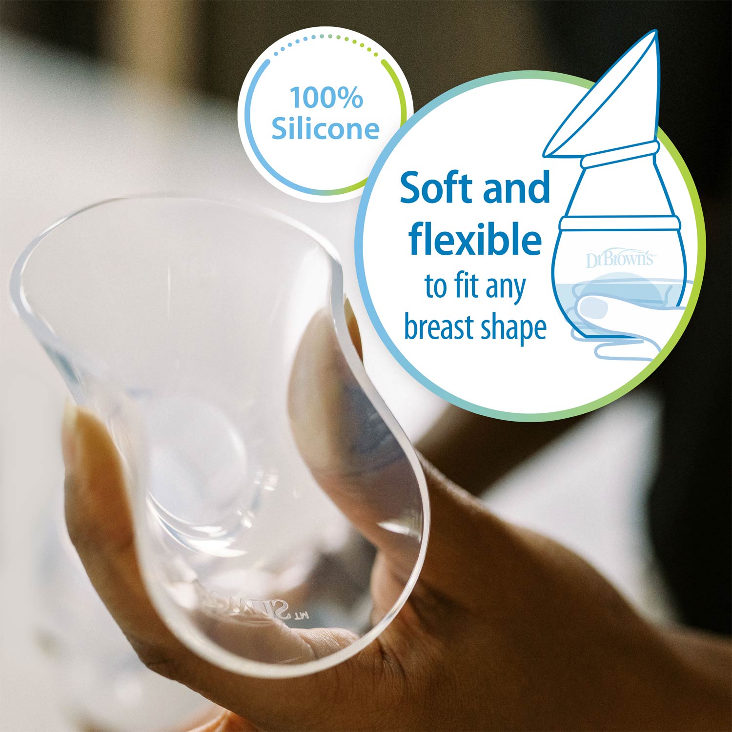 dr-brown-s-silicone-breast-pump-milk-catcher-with-anti-colic-bottle-travel-bag image 4
