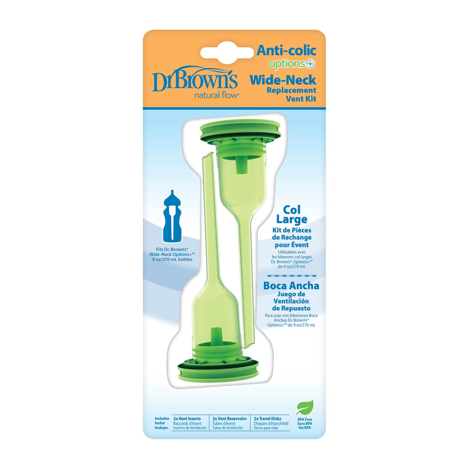 dr-brown-s-natural-flow-options-wide-neck-replacement-vent-kit-9oz-2-pack image 2