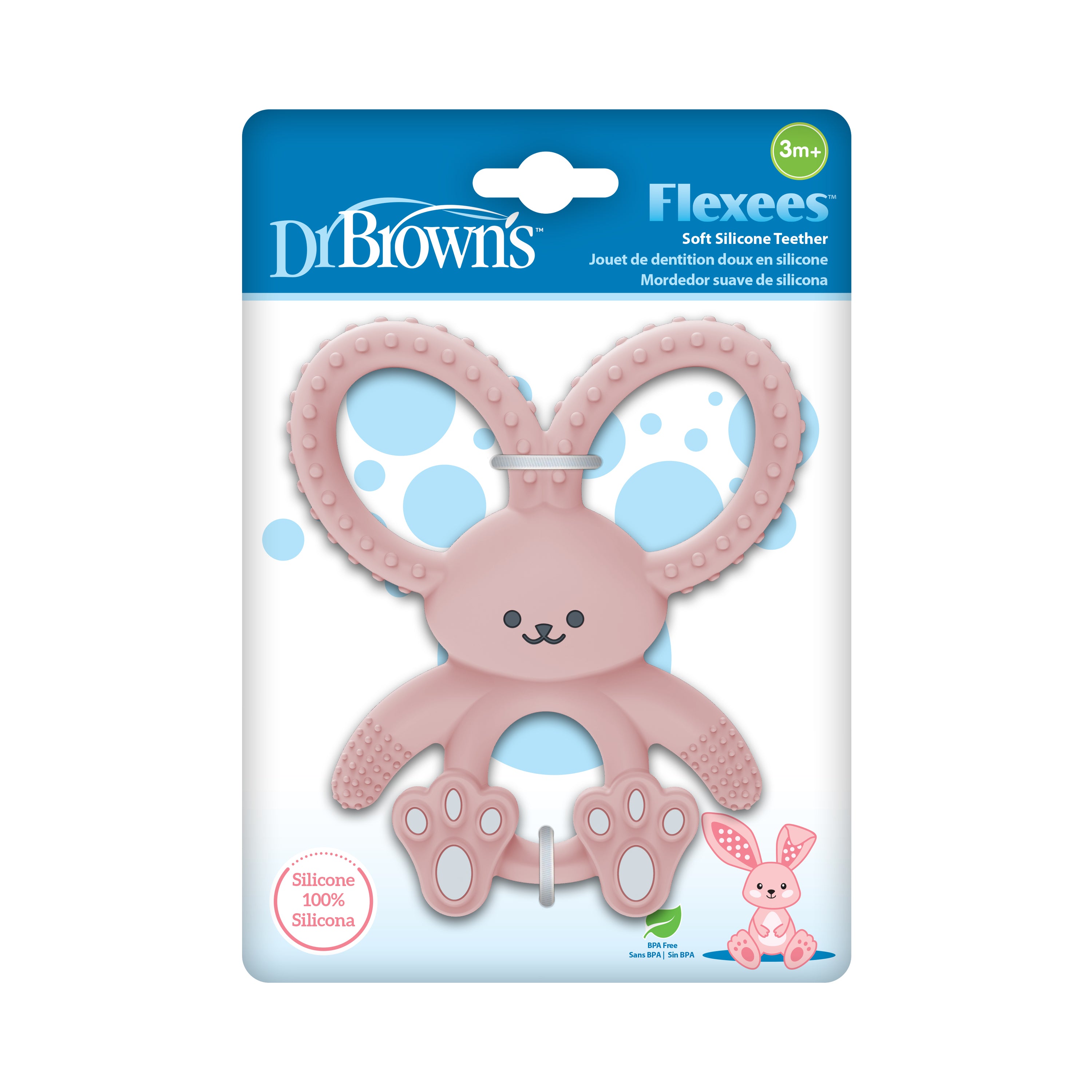 dr-brown-s-flexees-bunny-silicone-teether image 2